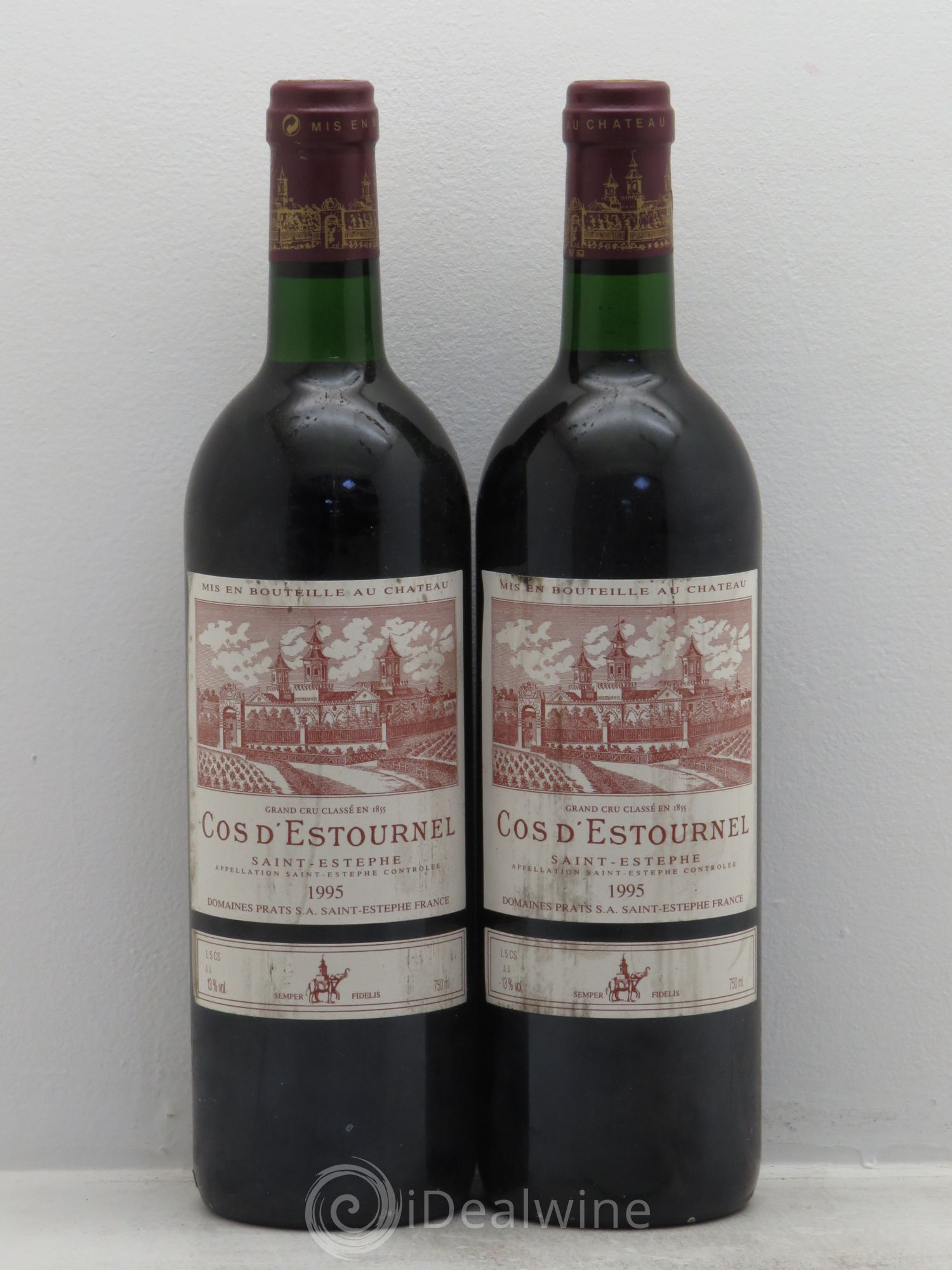 Cos d'Estournel 2ème Grand Cru Classé 1995 - Lot de 2 bouteilles - 0