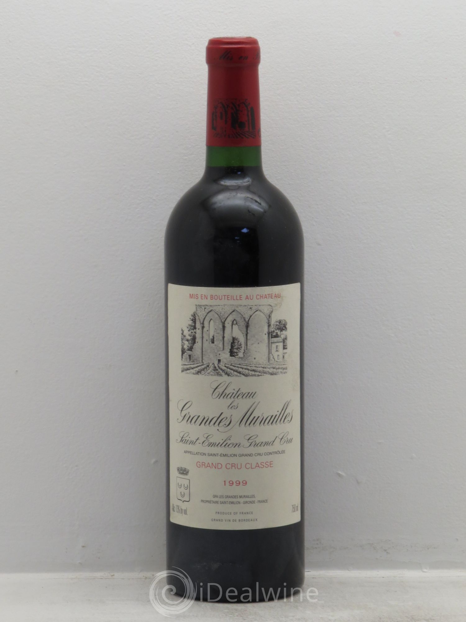Château les Grandes Murailles Grand Cru Classé 1999 - Lot de 1 bouteille - 0