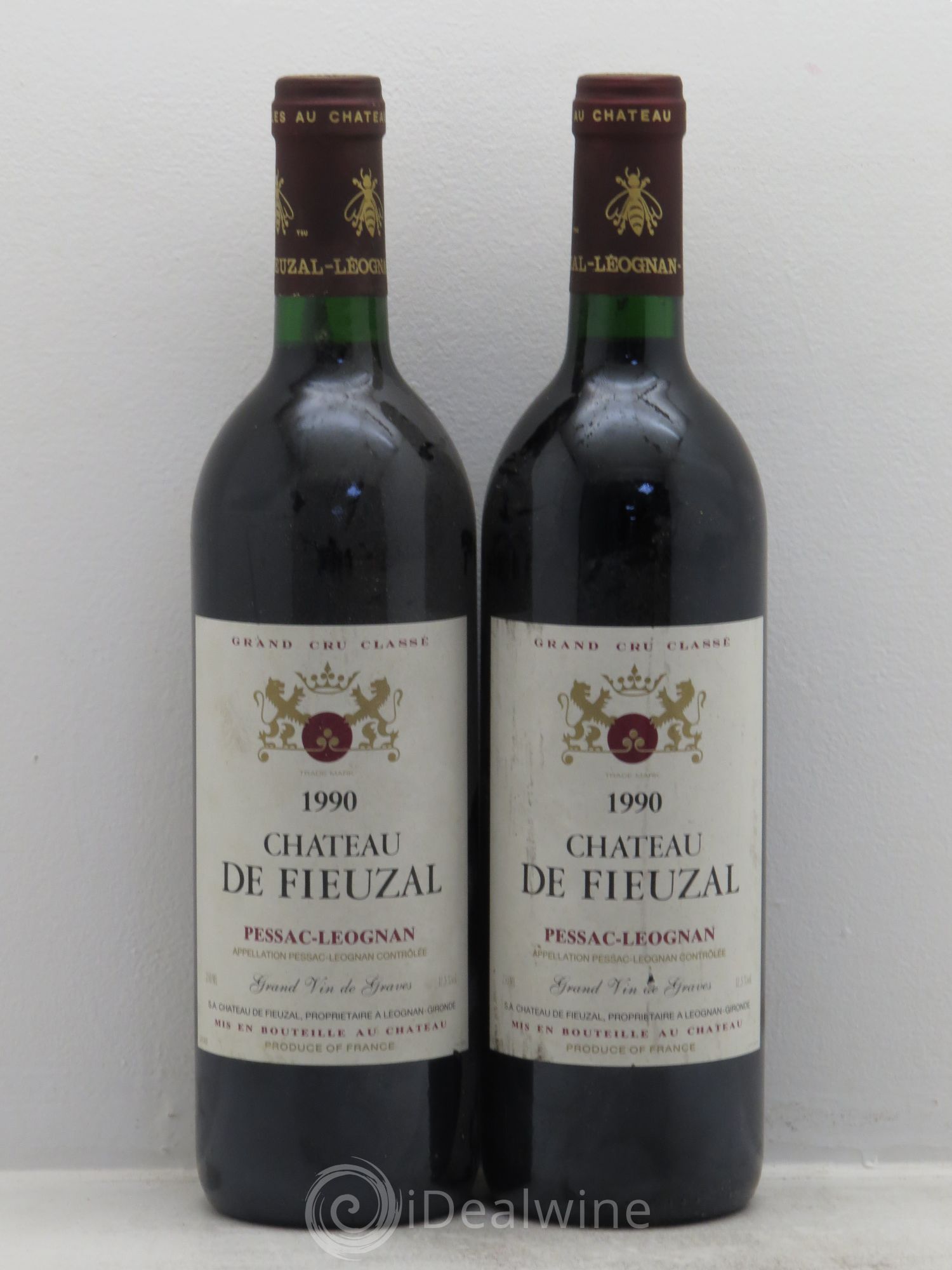 Château de Fieuzal Cru Classé de Graves 1990 - Lot de 2 bouteilles - 0