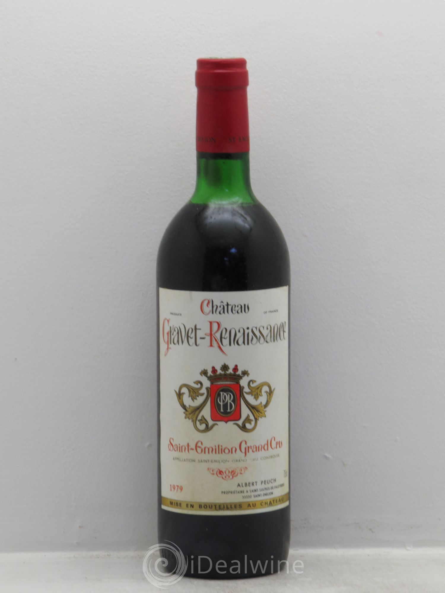 Saint-Émilion Gravet Renaissance (sans prix de réserve) 1979 - Posten von 1 Flasche - 0