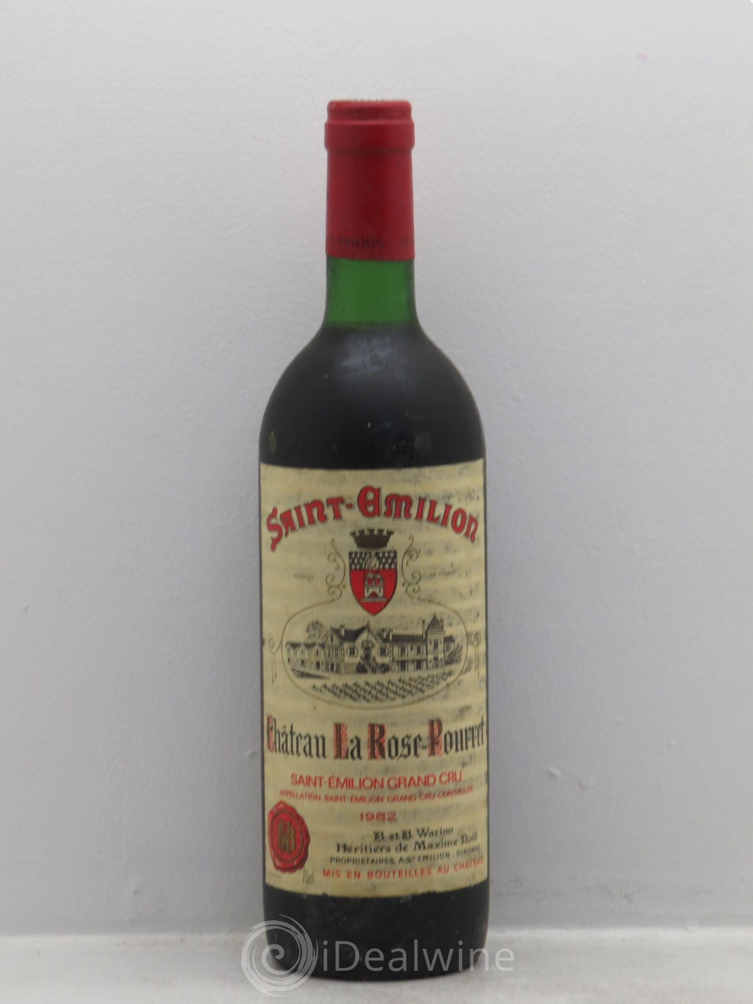 Château la Rose Pourret 1982 - Lot de 1 bouteille - 0