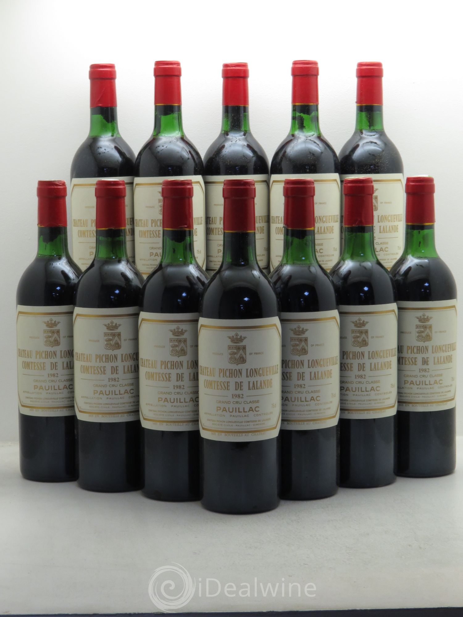 Château Pichon Longueville Comtesse de Lalande 2ème Grand Cru Classé 1982 - Lot de 12 bouteilles - 0