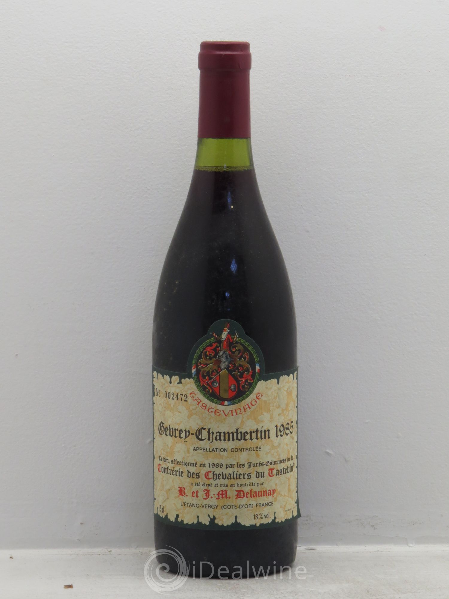 Gevrey-Chambertin Confrérie des chevaliers de Tastevinage 1985 - Posten von 1 Flasche - 0