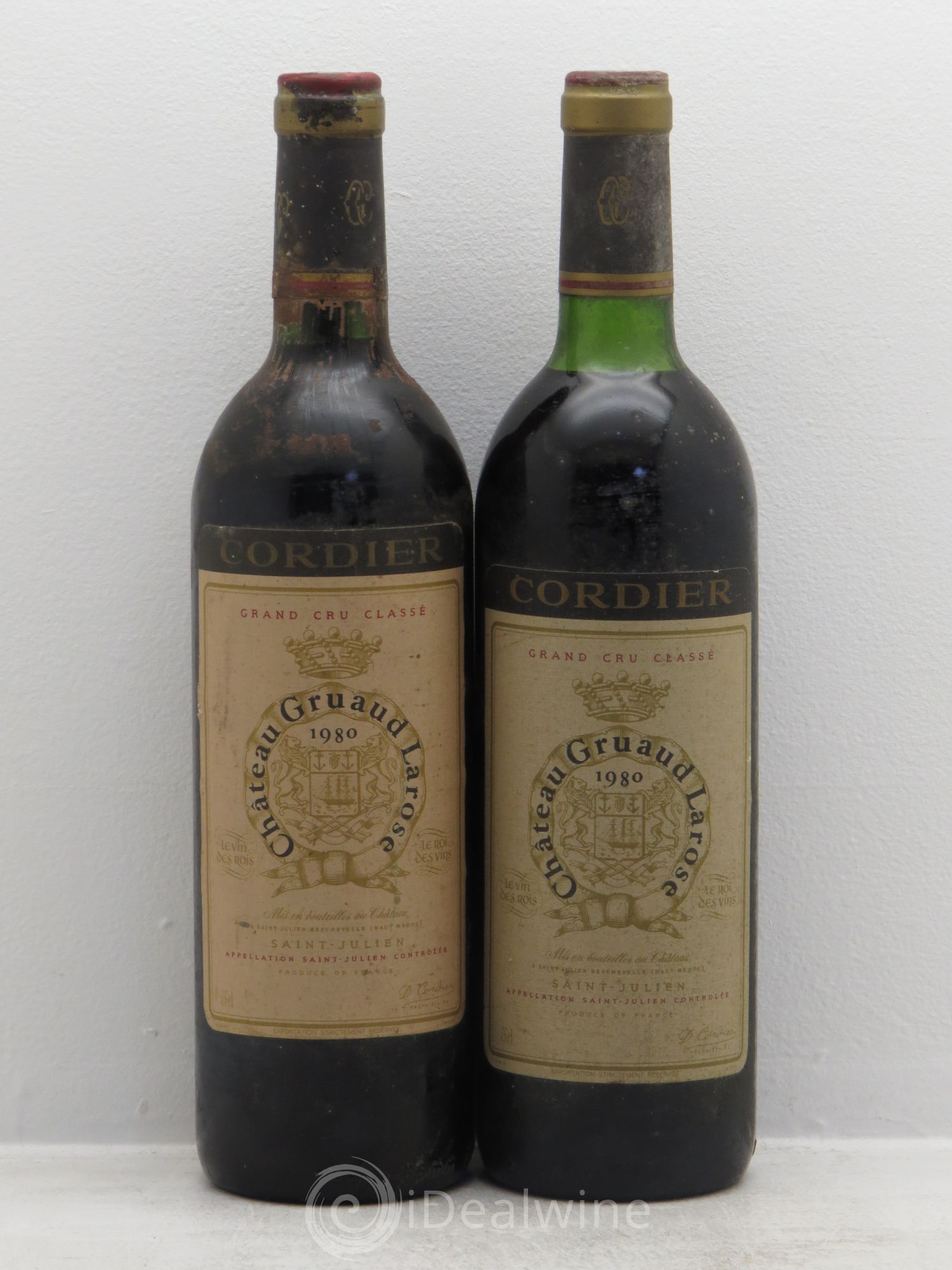 Château Gruaud Larose 2ème Grand Cru Classé 1980 - Lot de 2 bouteilles - 0