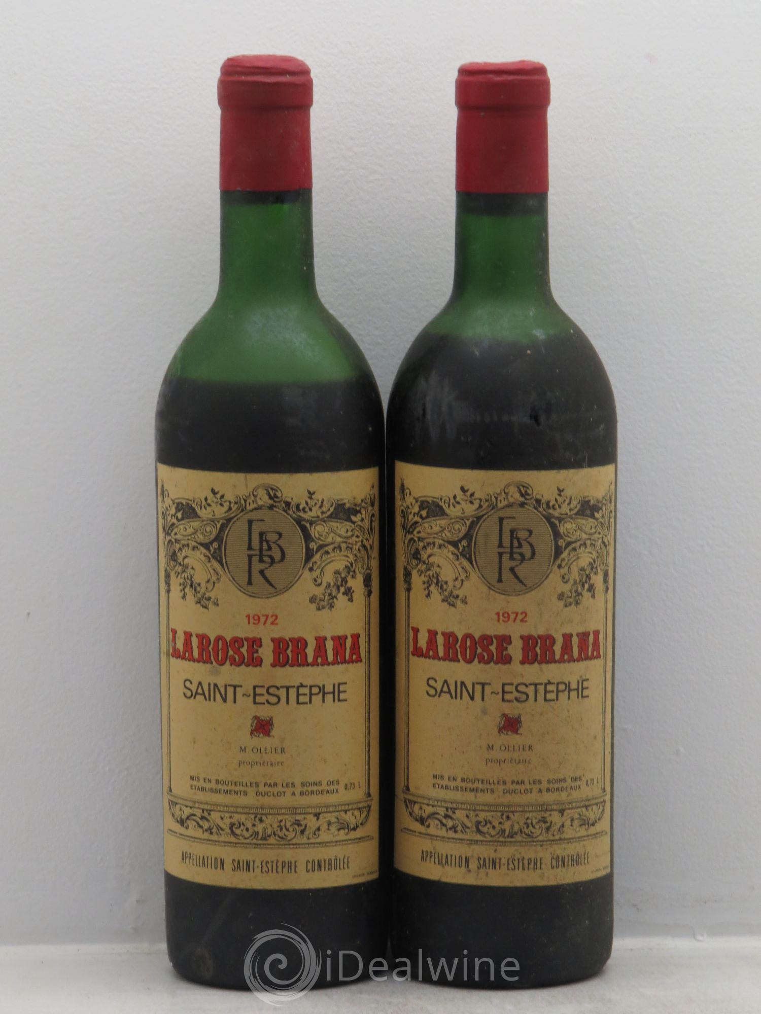 Saint-Estèphe La Rose Brana 1972 - Posten von 2 Flaschen - 0