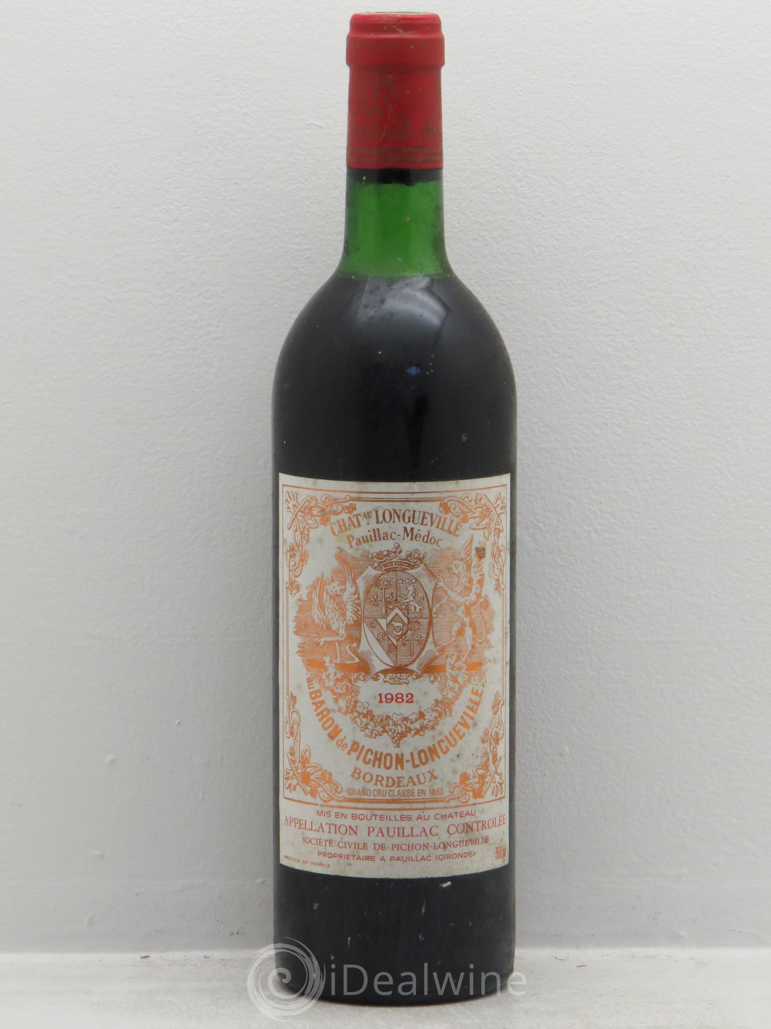 Pichon Longueville Baron 2ème Grand Cru Classé 1982 - Lot de 1 bouteille - 0