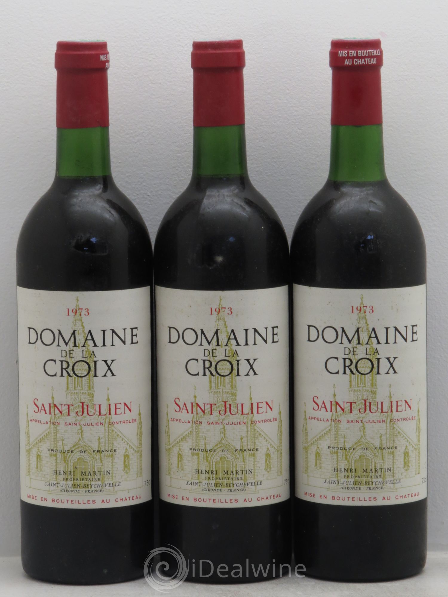Saint-Julien Domaine de la croix (sans prix de réserve) 1973 - Posten von 3 Flaschen - 0