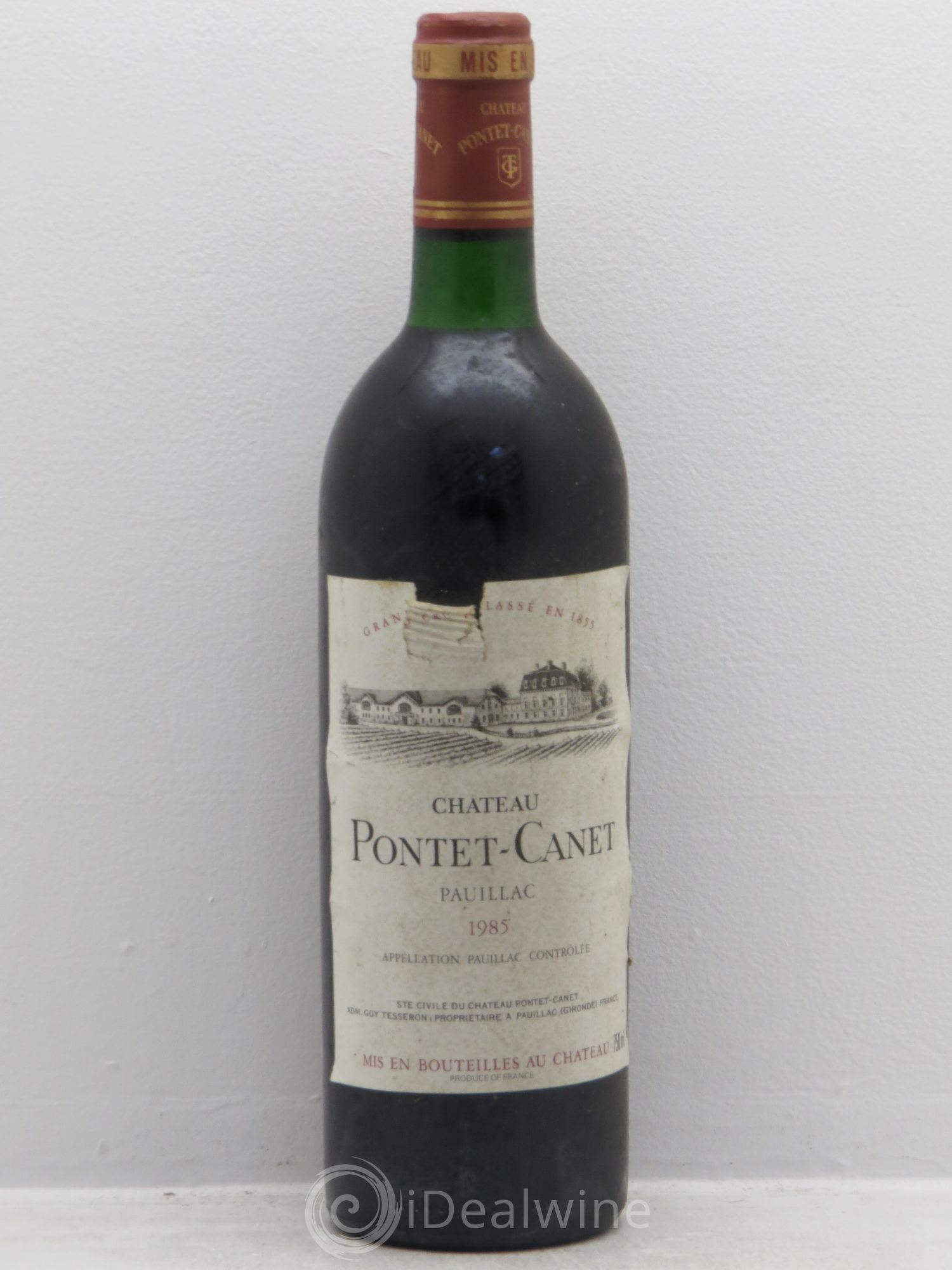 Château Pontet Canet 5ème Grand Cru Classé 1985 - Lot de 1 bouteille - 0