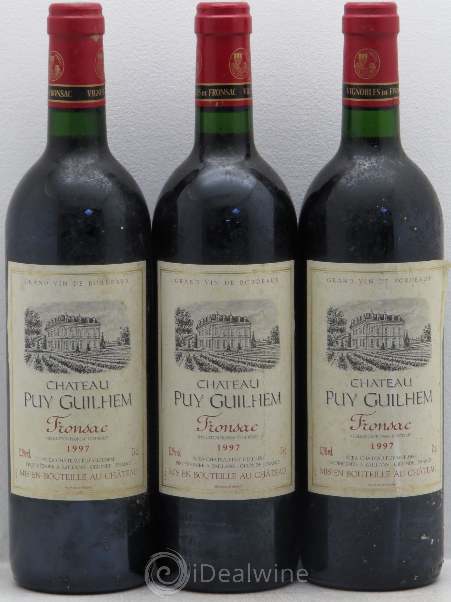 Fronsac Château Puy Guihem (sans prix de réserve) 1997 - Posten von 3 Flaschen - 0