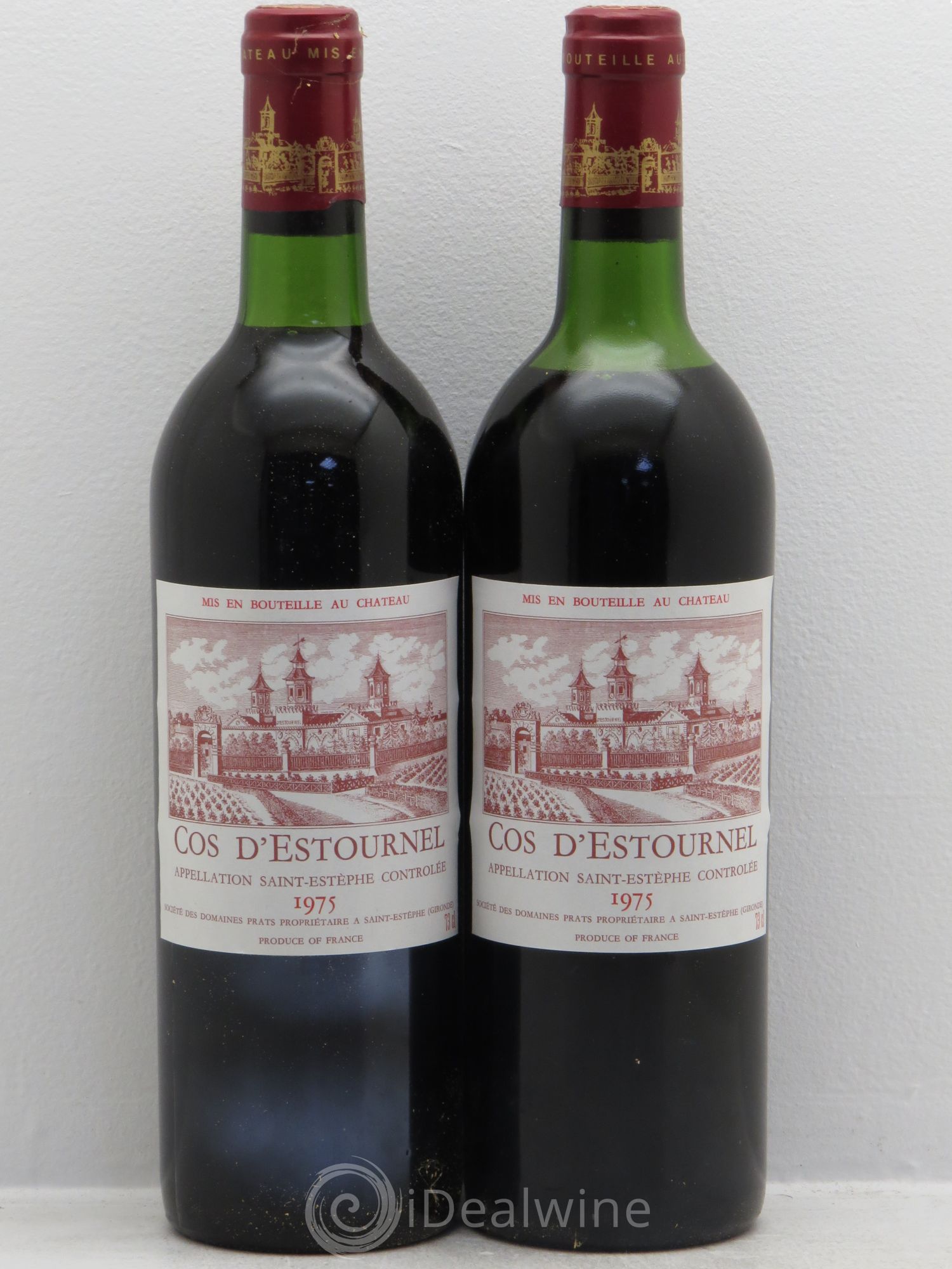 Cos d'Estournel 2ème Grand Cru Classé 1975 - Lot de 2 bouteilles - 0