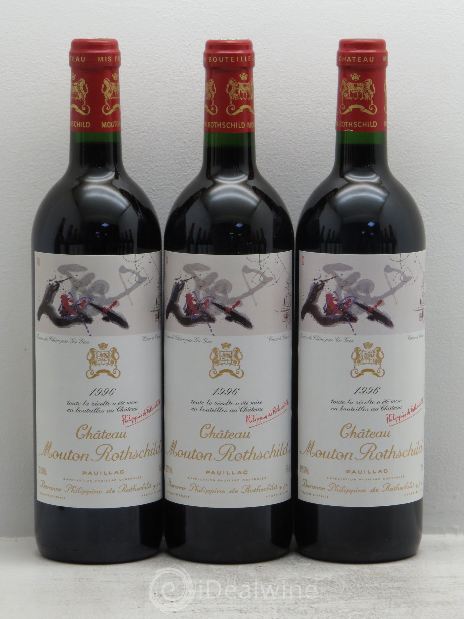 Château Mouton Rothschild 1er Grand Cru Classé 1996 - Lot de 12 bouteilles - 1