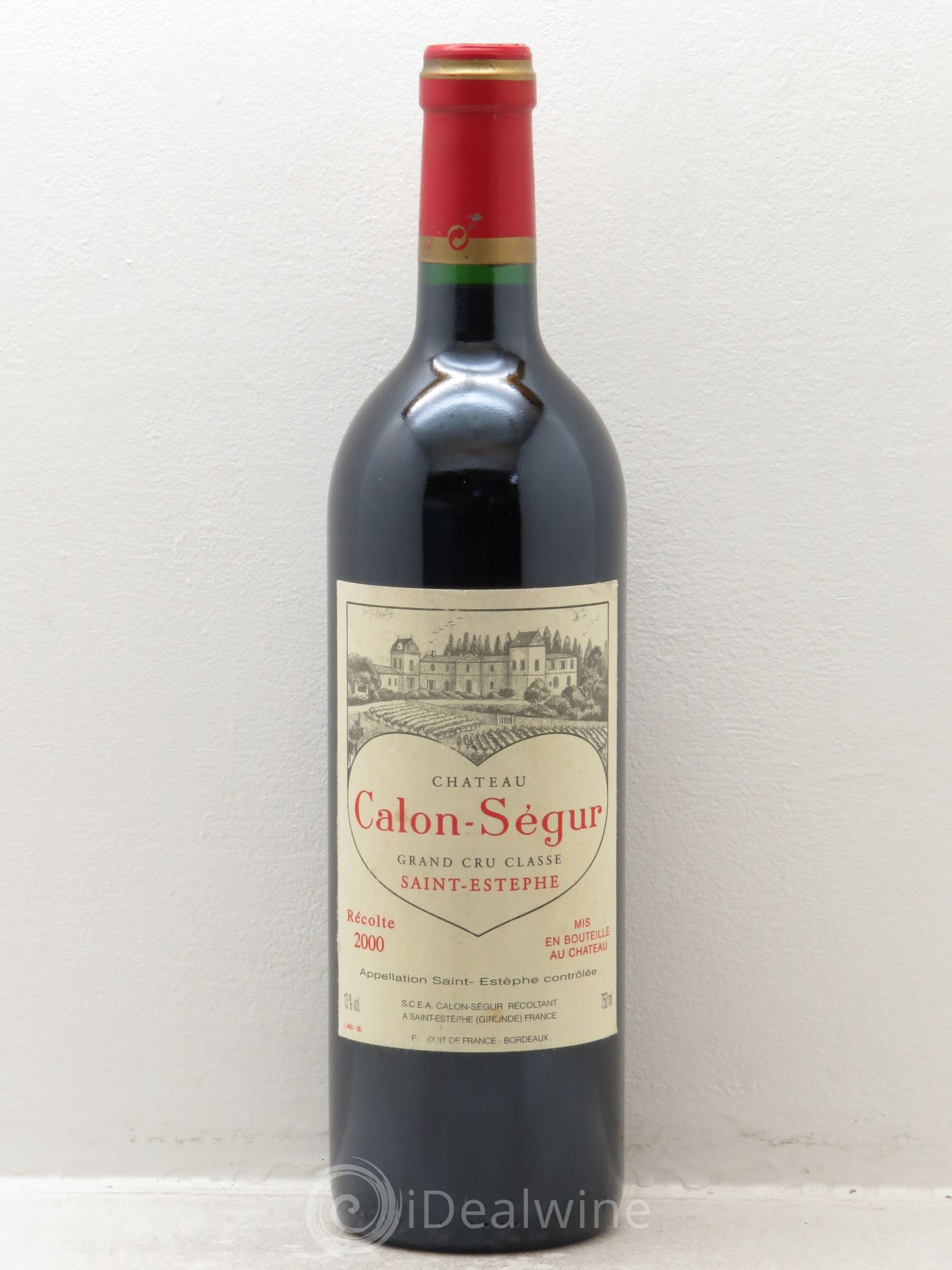 Château Calon Ségur 3ème Grand Cru Classé 2000 - Lot de 1 bouteille - 0