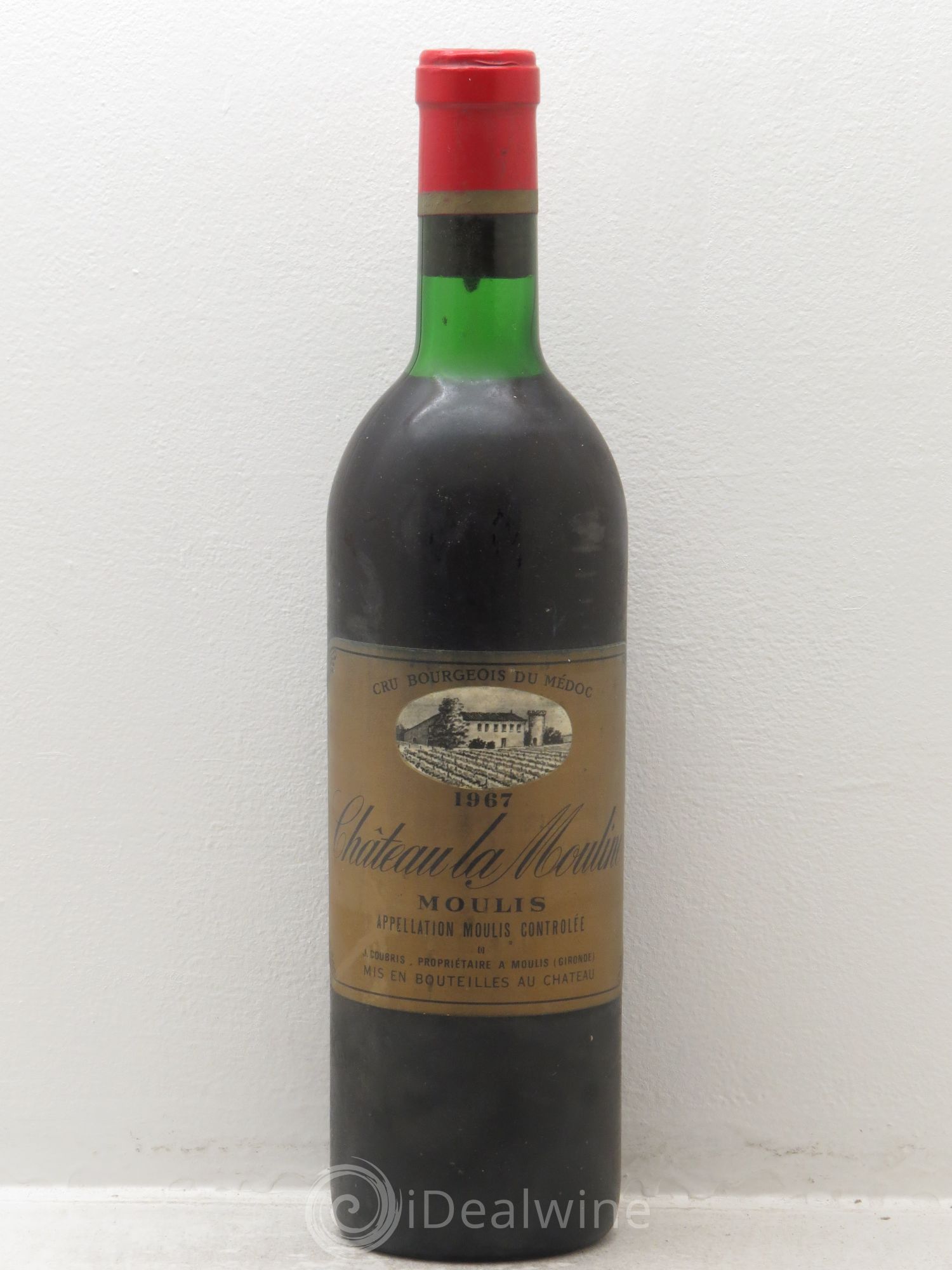 Château Moulis Château La Mouline (sans prix de réserve) 1967 - Posten von 1 Flasche - 0