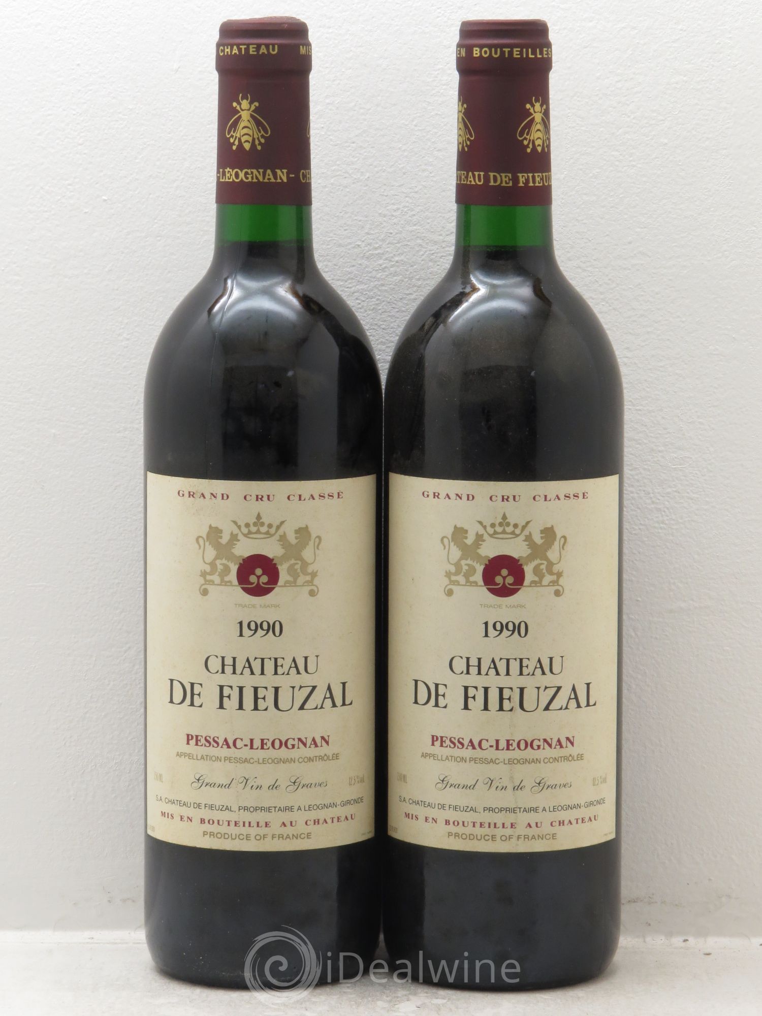 Château de Fieuzal Cru Classé de Graves 1990 - Lot de 2 bouteilles - 0