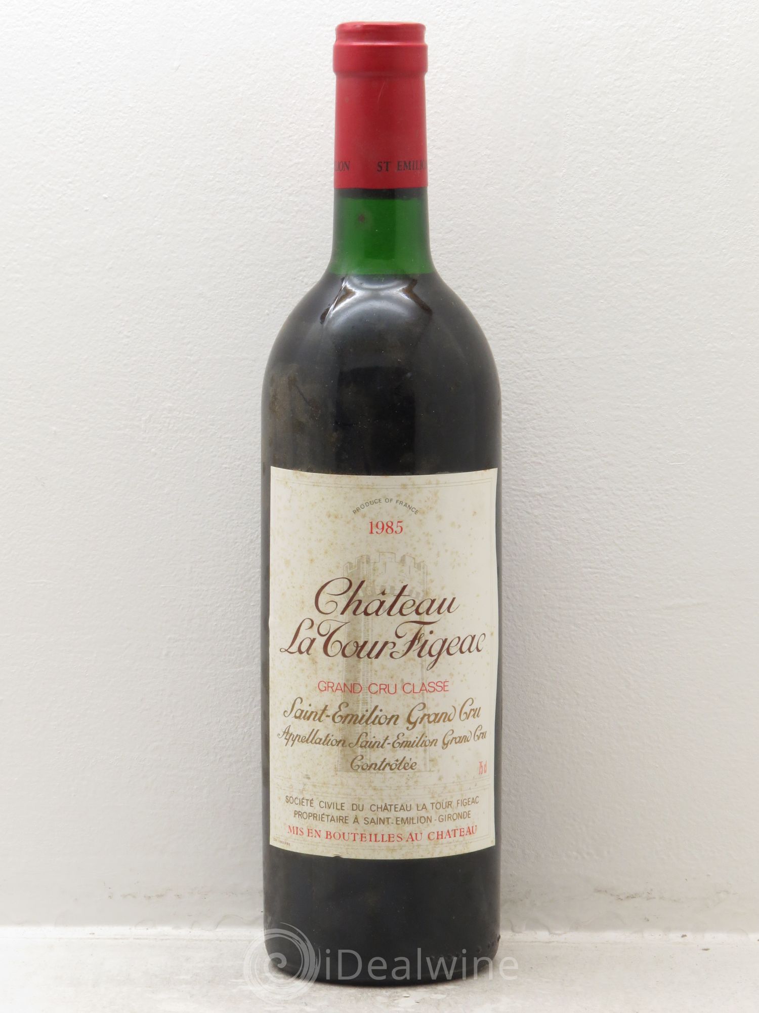 Château la Tour Figeac Grand Cru Classé 1985 - Lot de 1 bouteille - 0