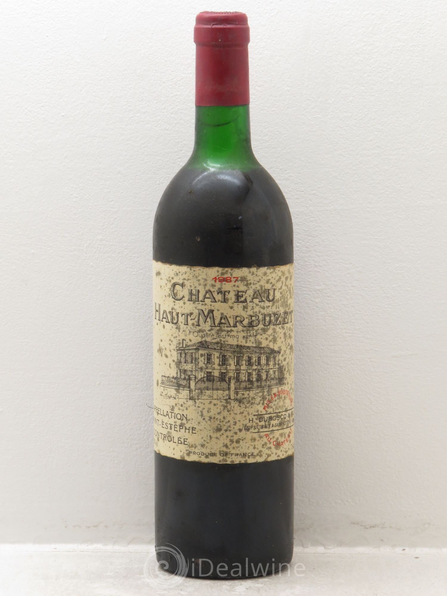 Château Haut Marbuzet 1987 - Lot de 1 bouteille - 0