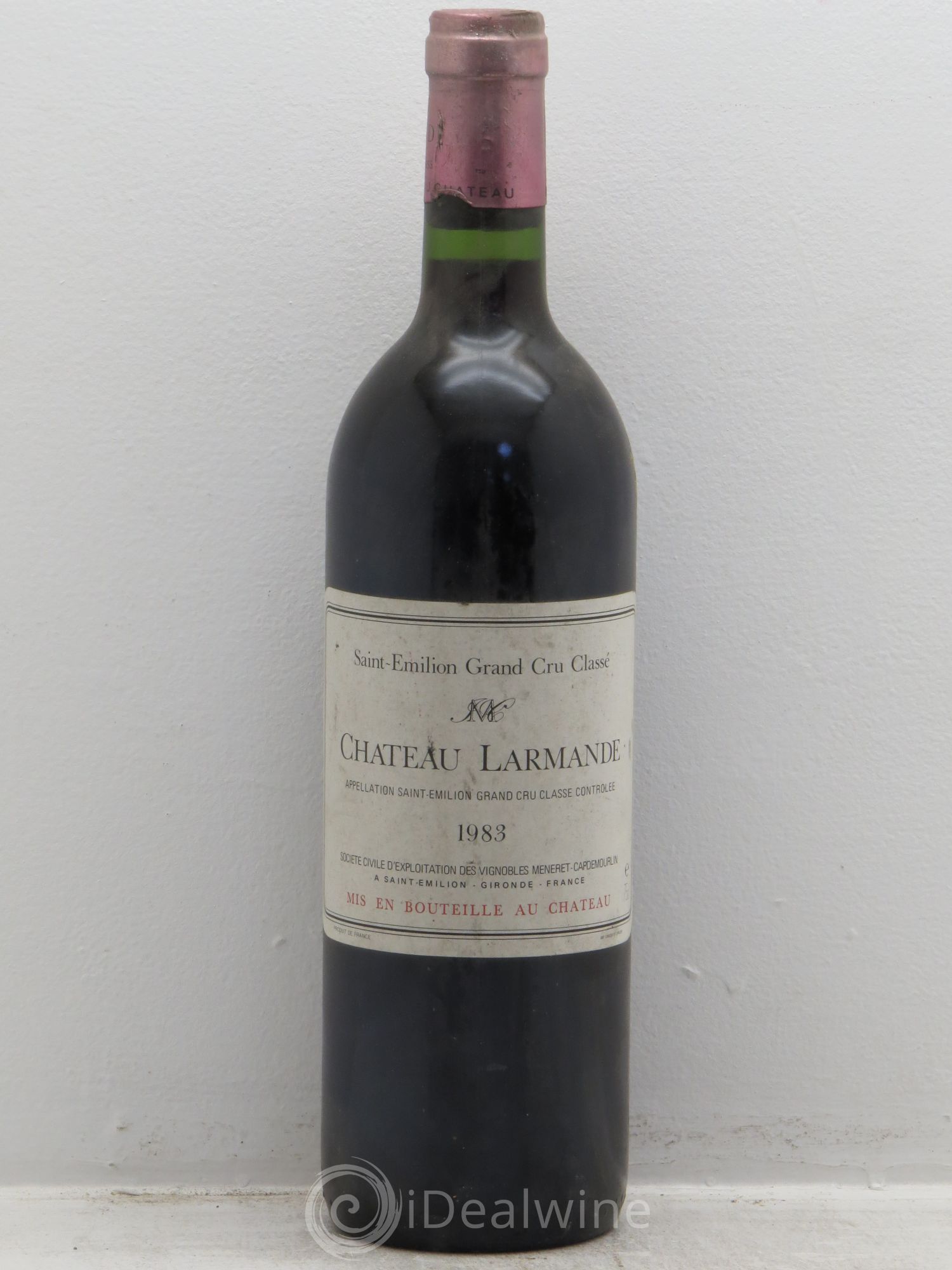 Château Larmande Grand Cru Classé 1983 - Lot de 1 bouteille - 0