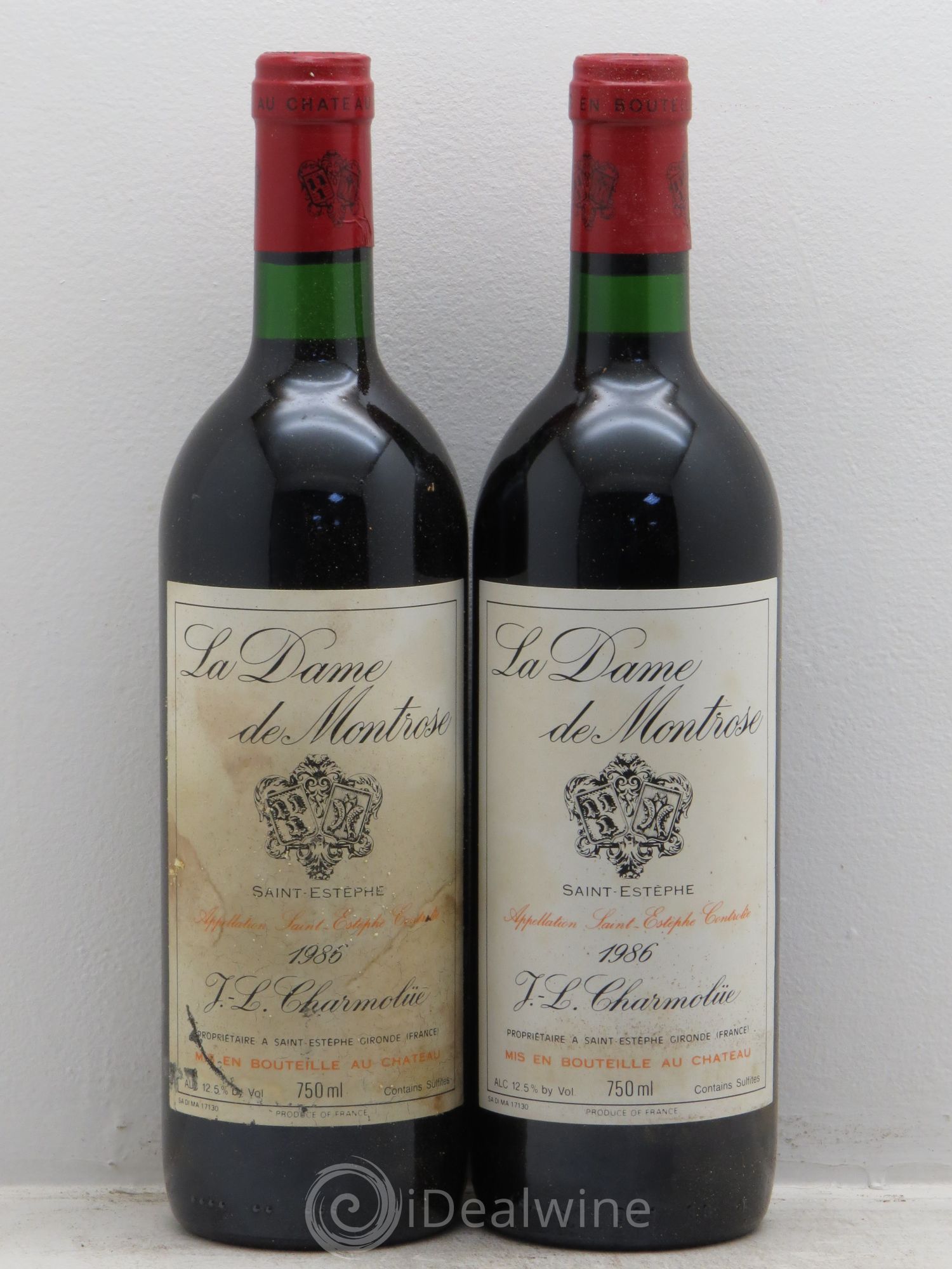 La Dame de Montrose Second Vin 1986 - Lot de 2 bouteilles - 0