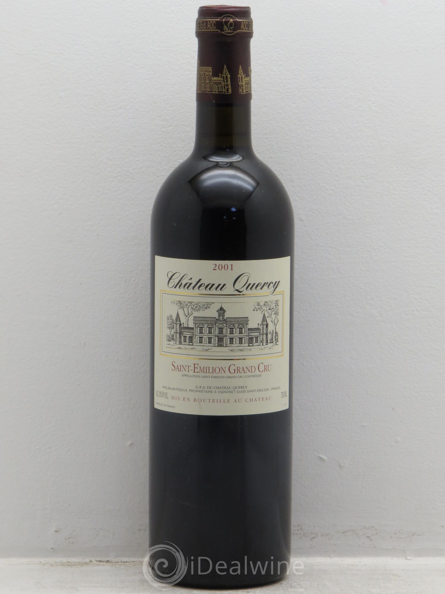 Saint-Émilion Château Quercy 2001 - Lot de 1 bouteille - 0