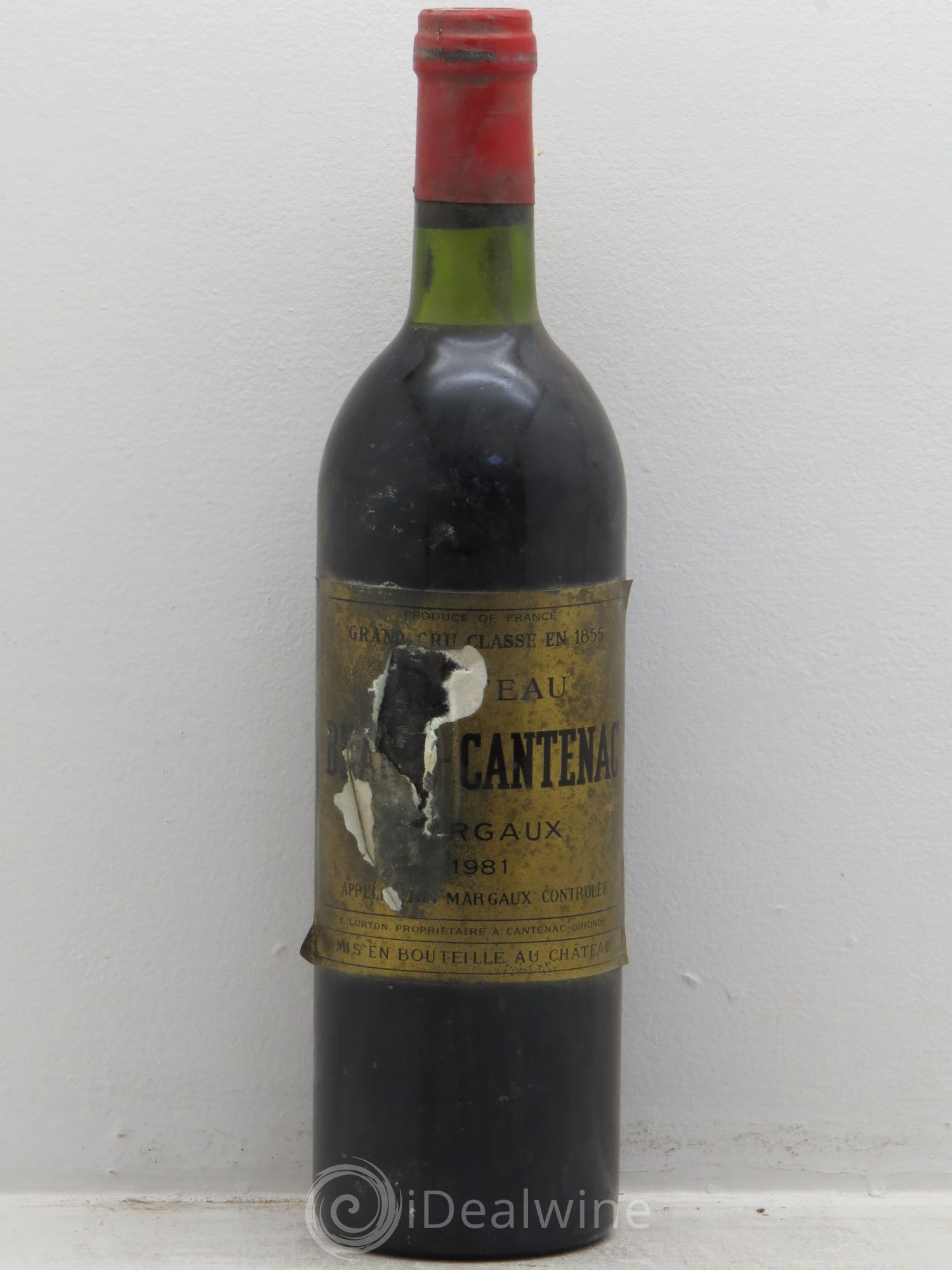 Château Brane Cantenac 2ème Grand Cru Classé 1981 - Lot de 1 bouteille - 0