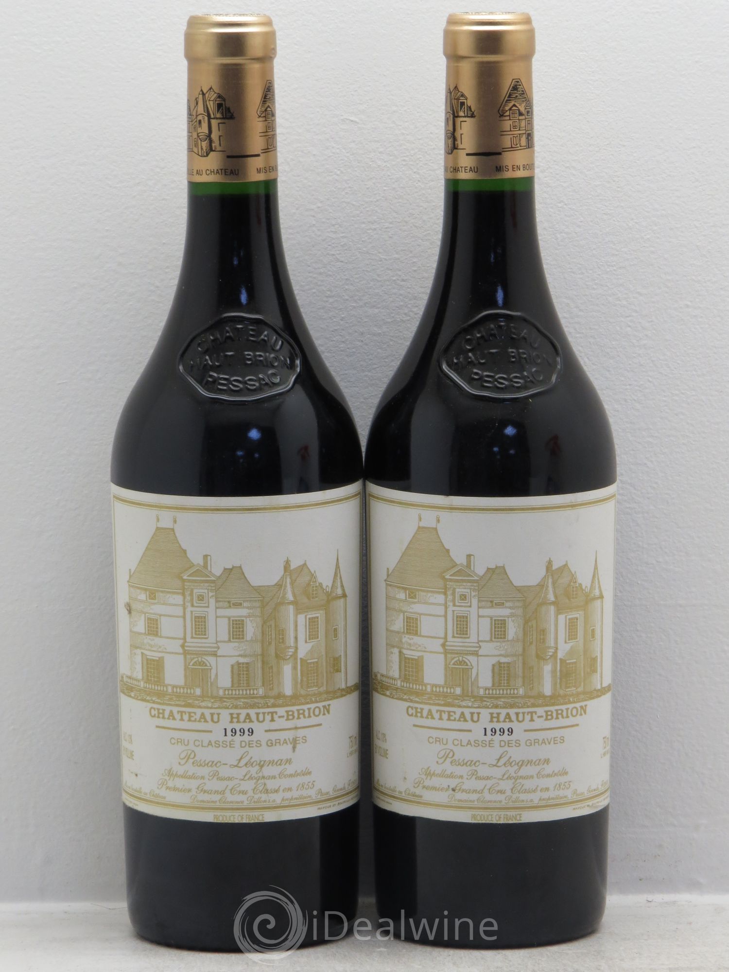 Château Haut Brion 1er Grand Cru Classé 1999 - Lot de 2 bouteilles - 0