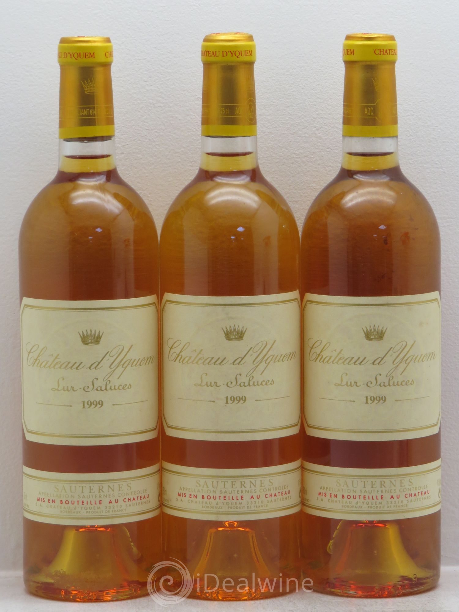 Château d' Yquem 1er Cru Classé Supérieur 1999 - Lotto di 3 bottiglie - 0