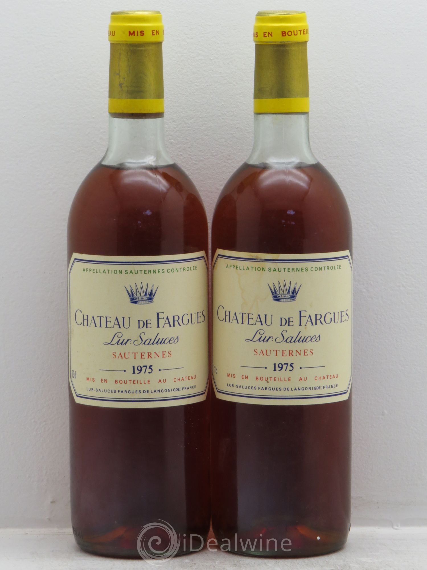 Château de Fargues 1975 - Lot de 2 bouteilles - 0