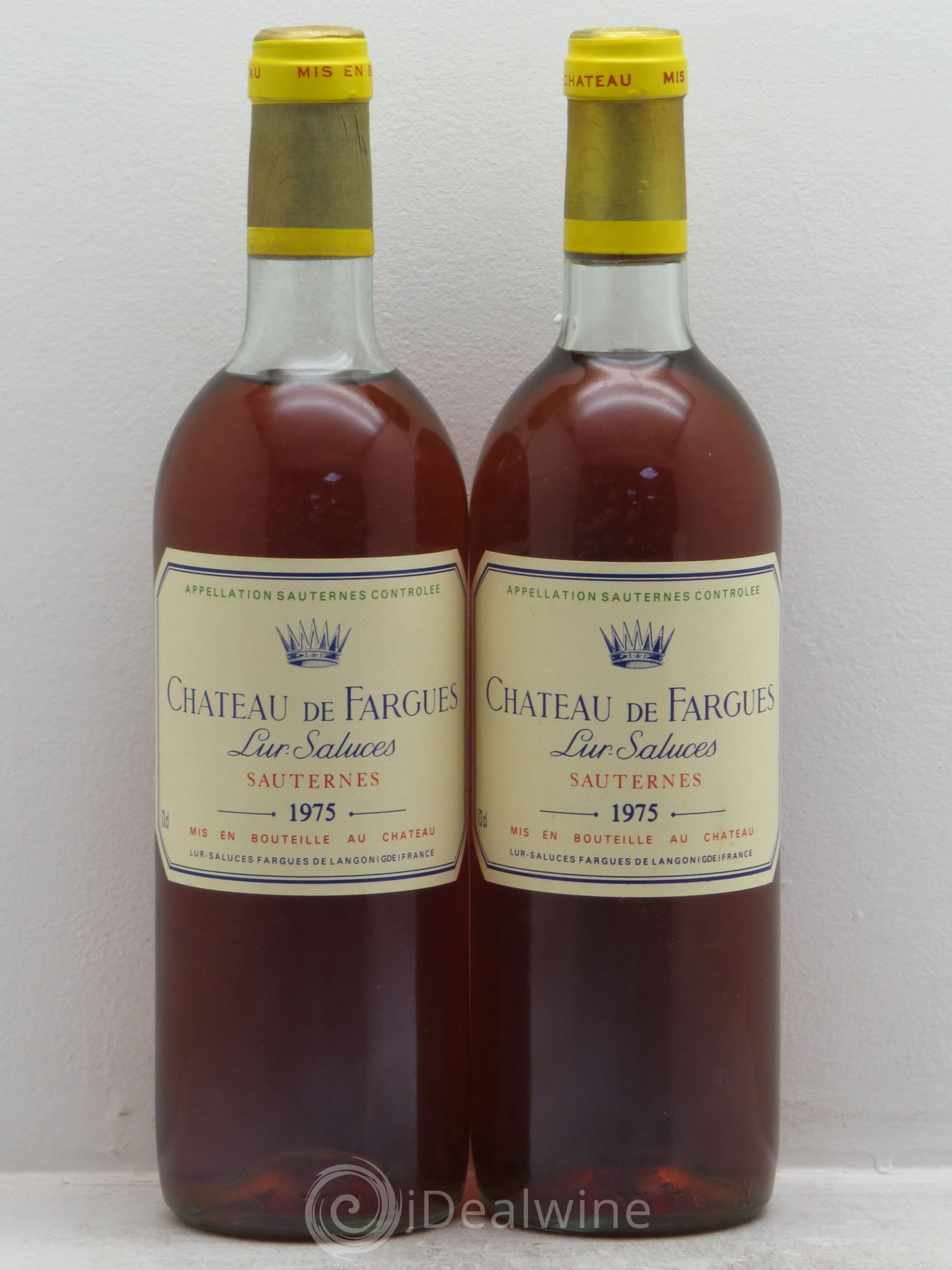 Château de Fargues 1975 - Lotto di 2 bottiglie - 0