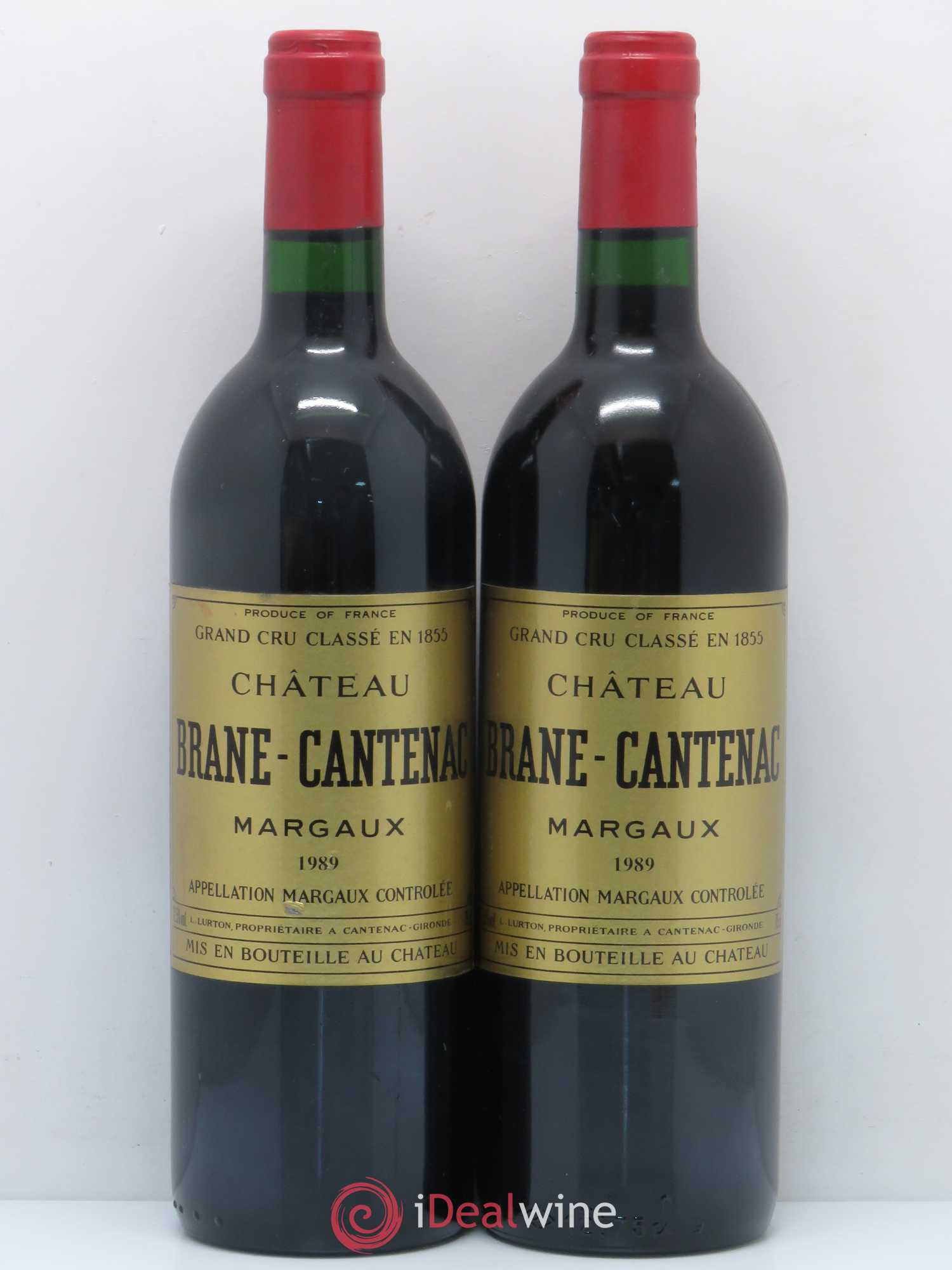 Château Brane Cantenac 2ème Grand Cru Classé 1989 - Lot de 2 bouteilles - 0