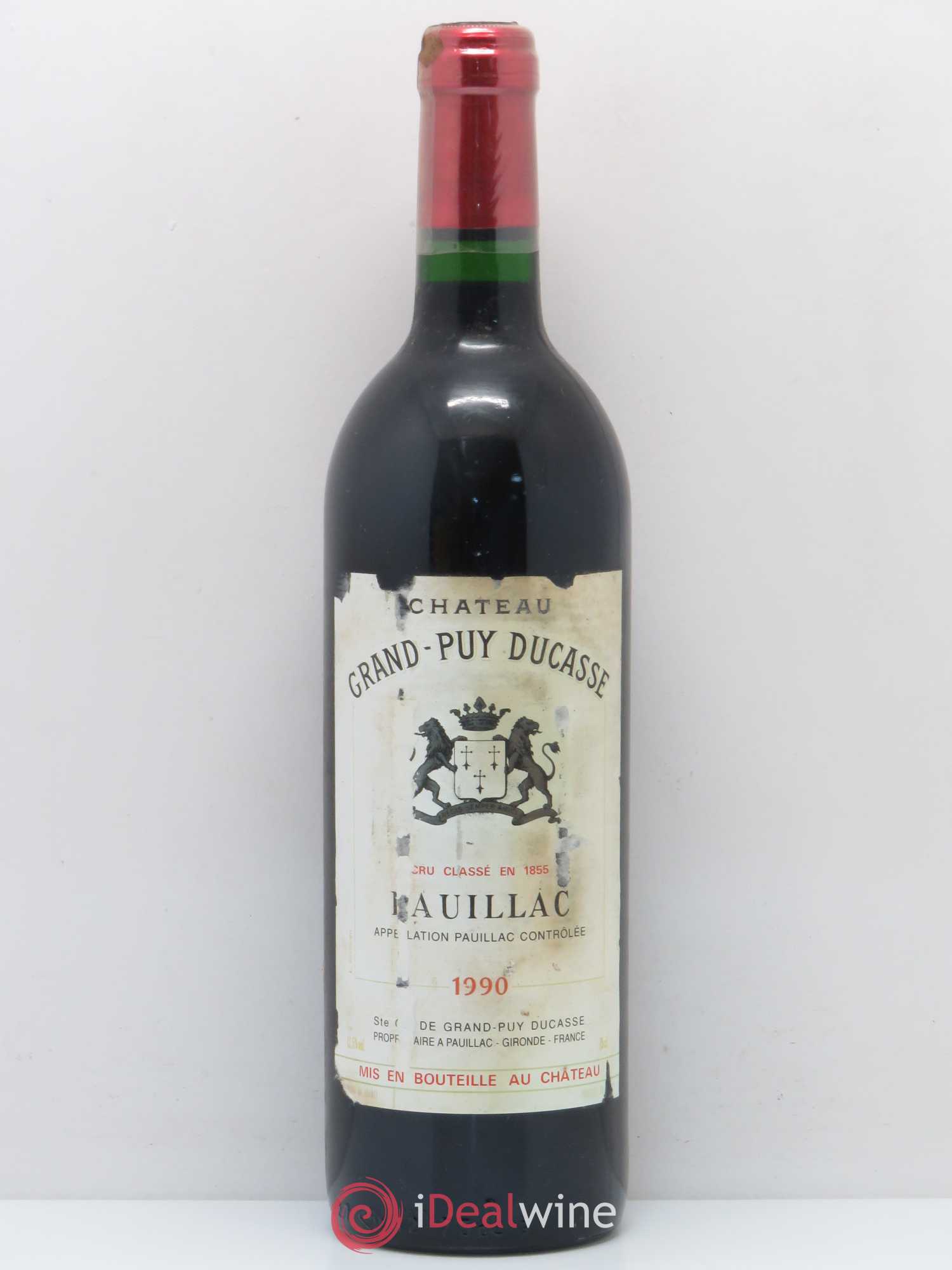 Château Grand Puy Ducasse 5ème Grand Cru Classé 1990 - Lot de 1 bouteille - 0