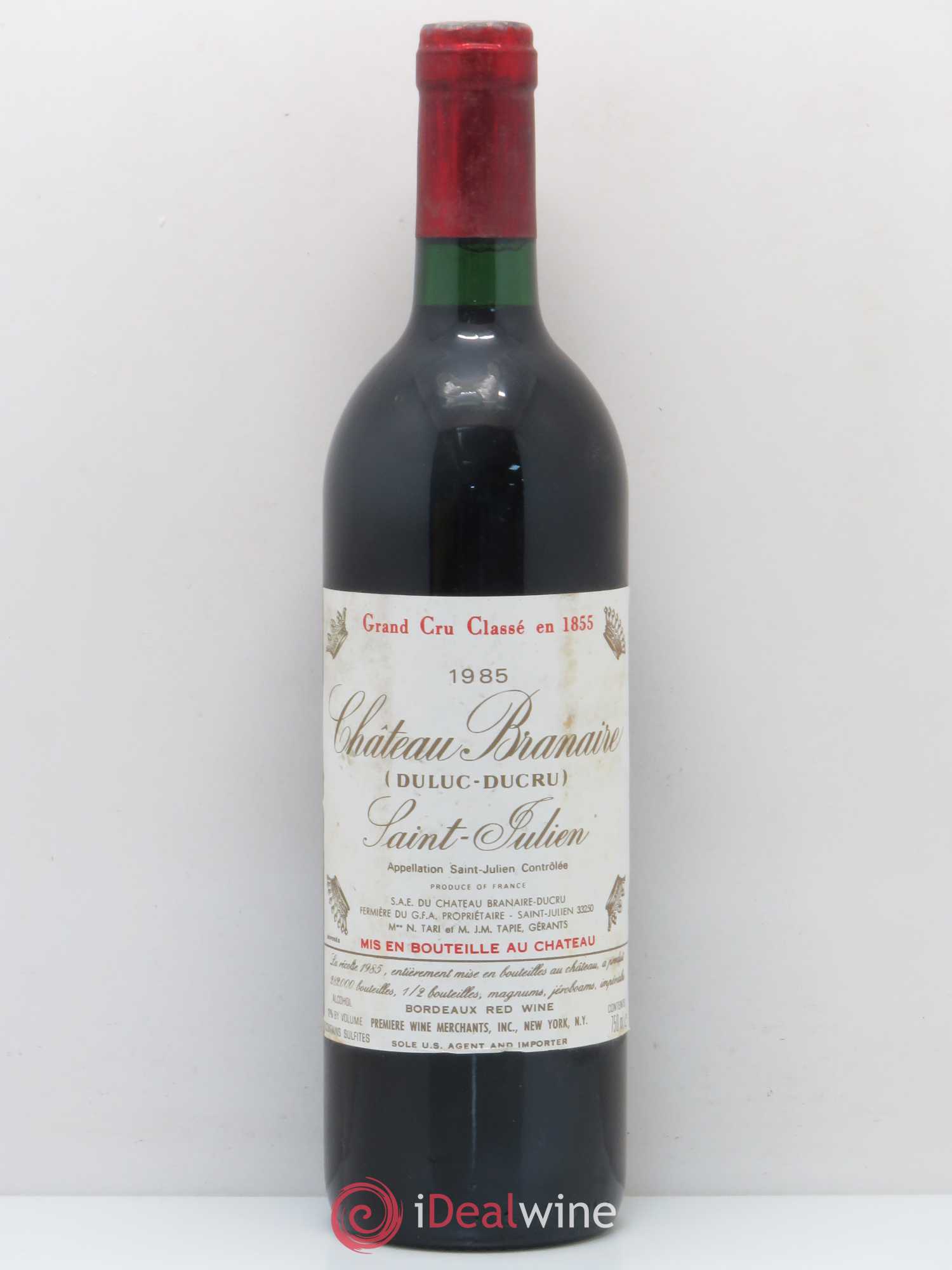 Château Branaire Ducru 4ème Grand Cru Classé 1985 - Lot de 1 bouteille - 0