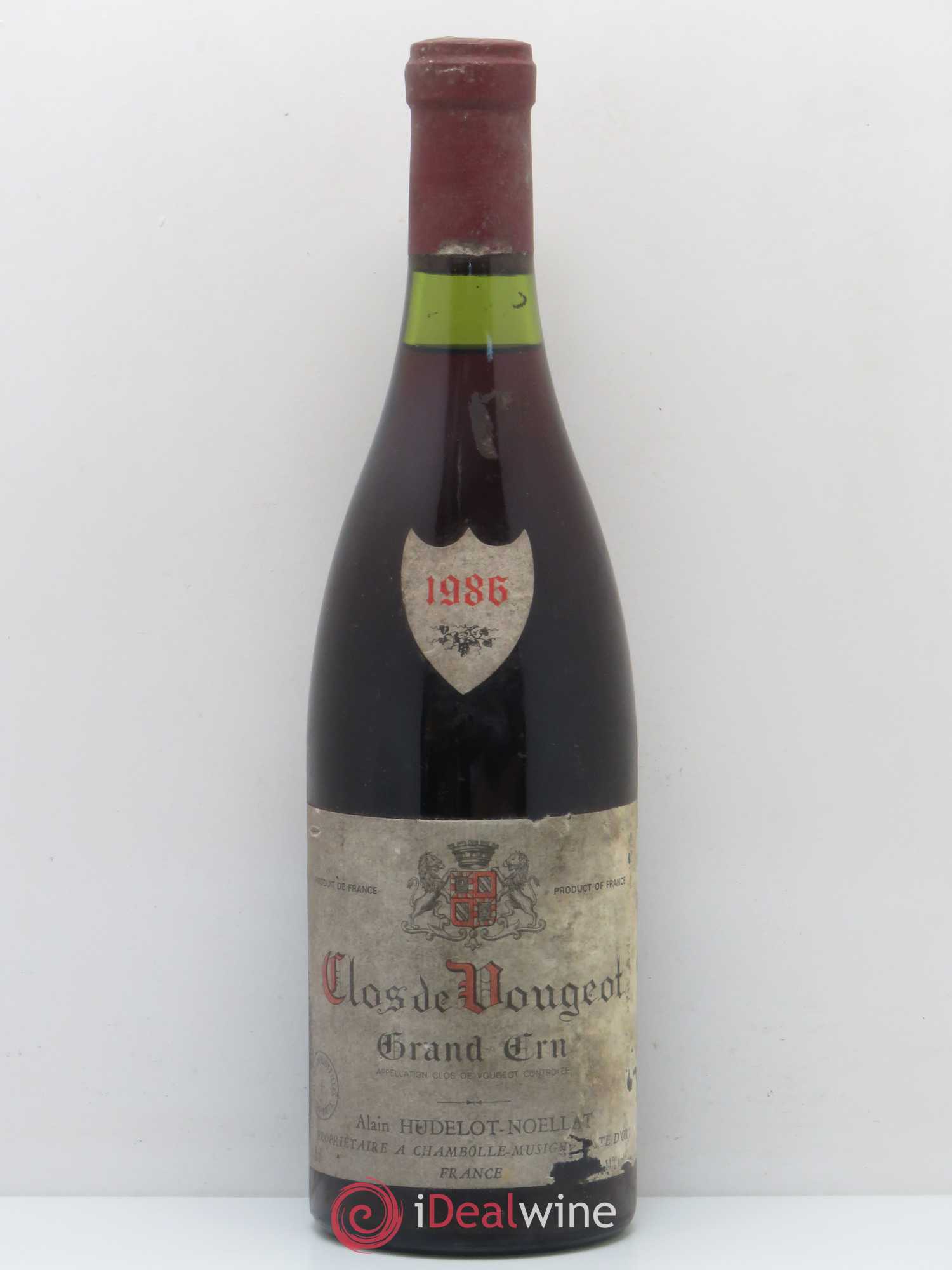 Clos de Vougeot Grand Cru Hudelot-Noëllat 1986 - Lot de 1 bouteille - 0
