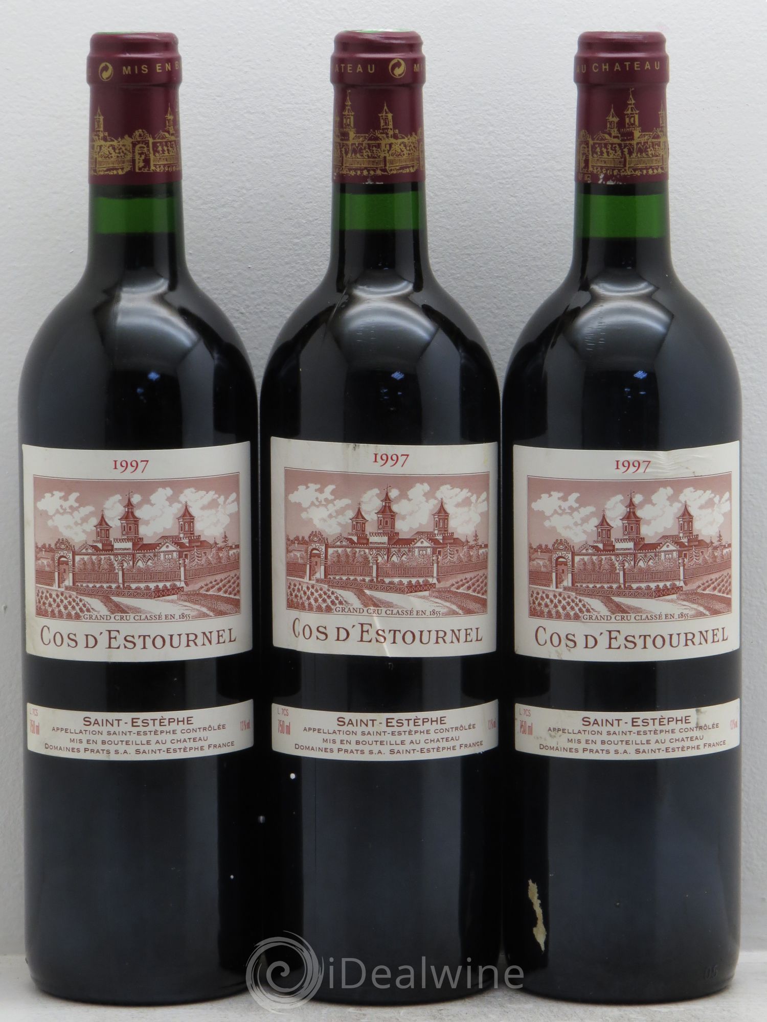 Cos d'Estournel 2ème Grand Cru Classé 1997 - Lot de 3 bouteilles - 0