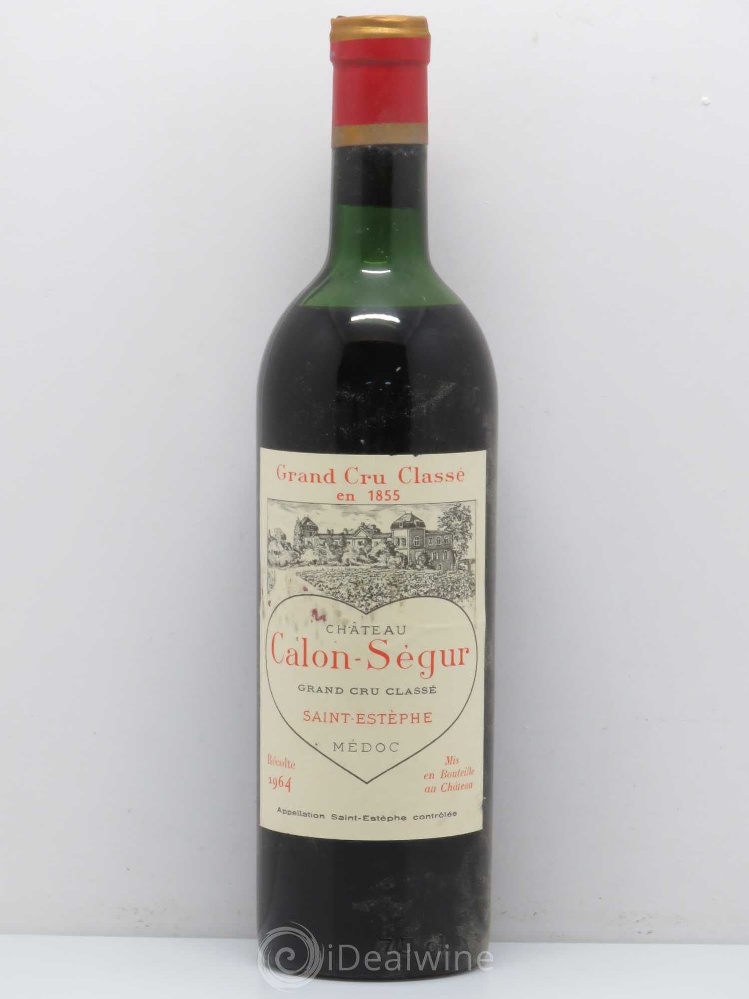 Château Calon Ségur 3ème Grand Cru Classé 1964 - Lot de 1 bouteille - 0