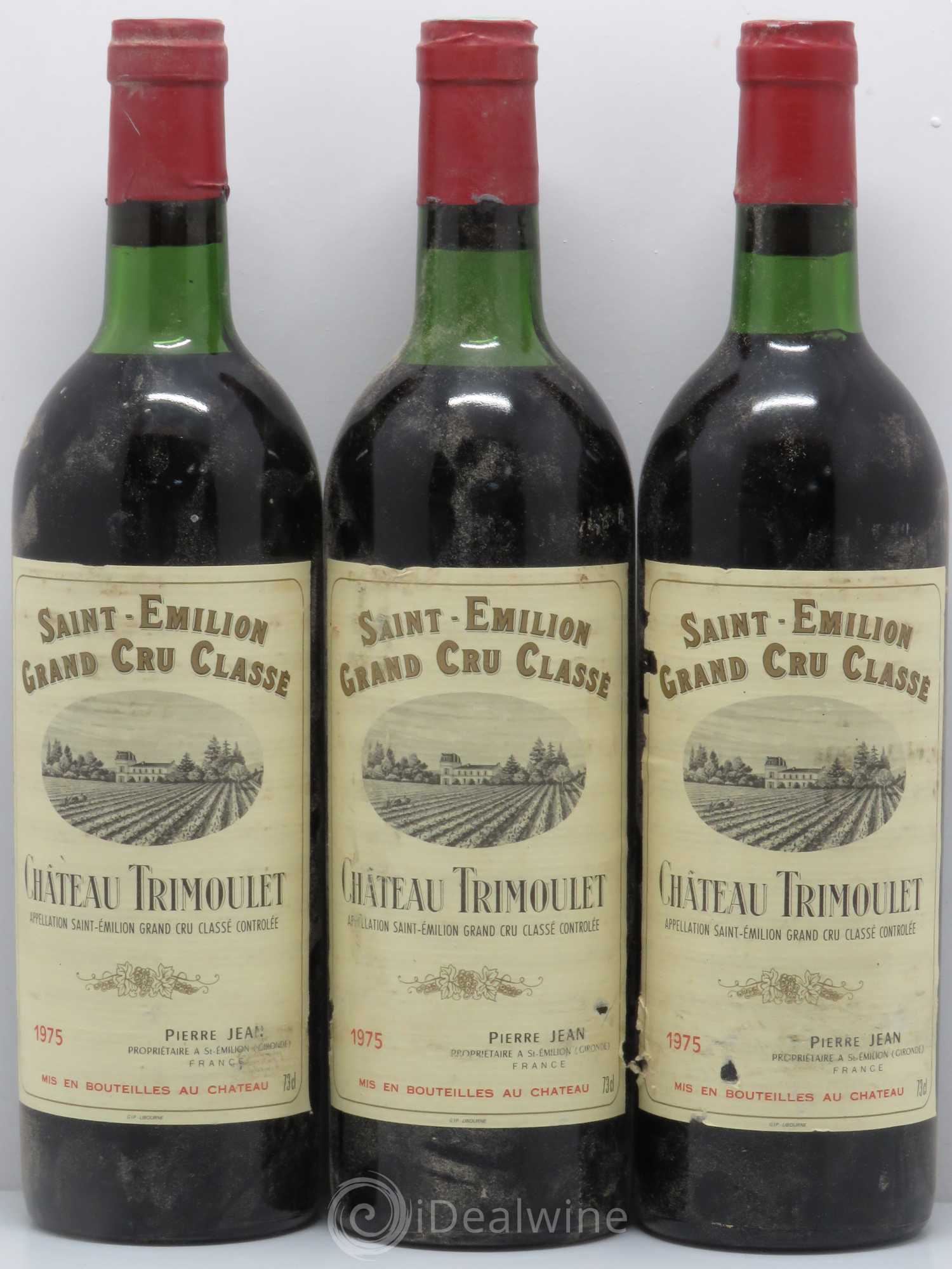 Château Trimoulet 1975 - Lot de 3 bouteilles - 0