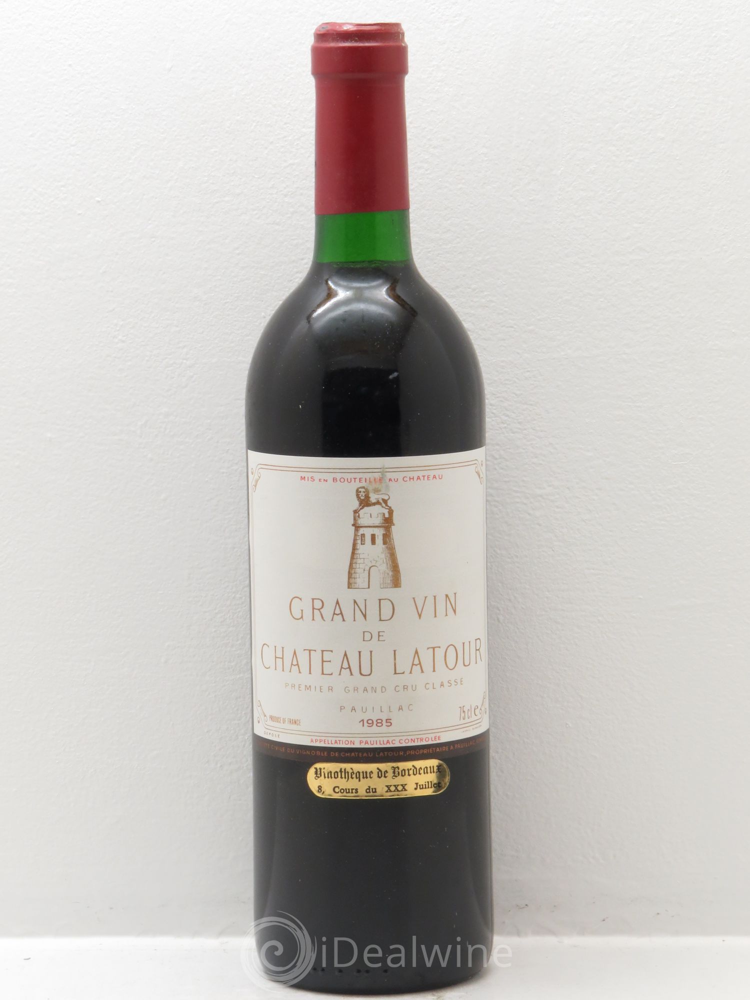 Château Latour 1er Grand Cru Classé 1985 - Lot de 1 bouteille - 0