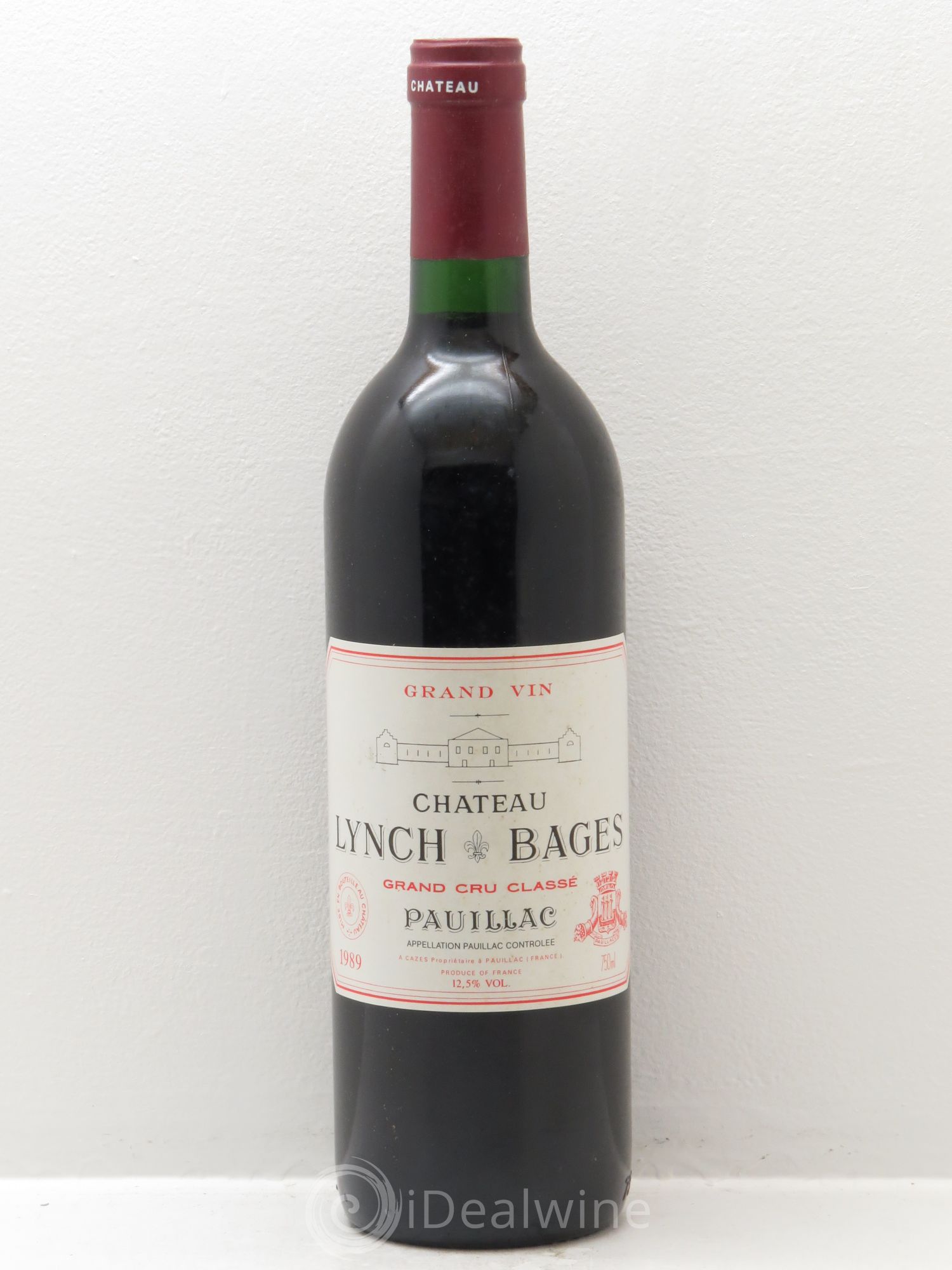 Château Lynch Bages 5ème Grand Cru Classé 1989 - Lot de 1 bouteille - 0