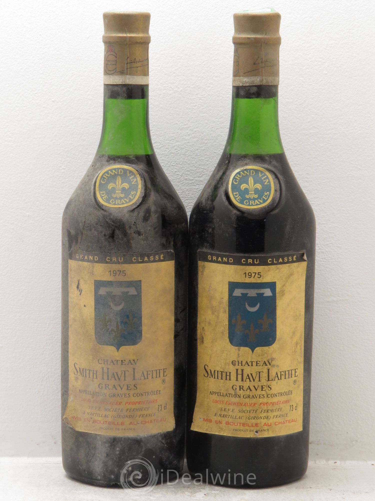 Château Smith Haut Lafitte Cru Classé de Graves 1975 - Lot de 2 bouteilles - 0