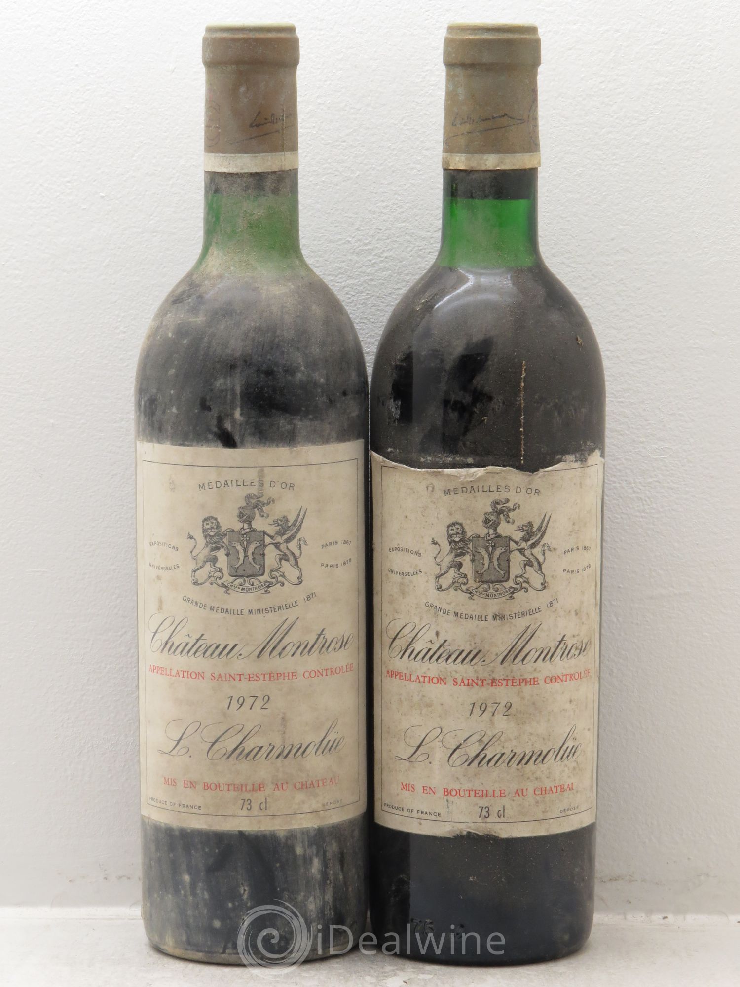 Château Montrose 2ème Grand Cru Classé 1972 - Lot de 2 bouteilles - 0