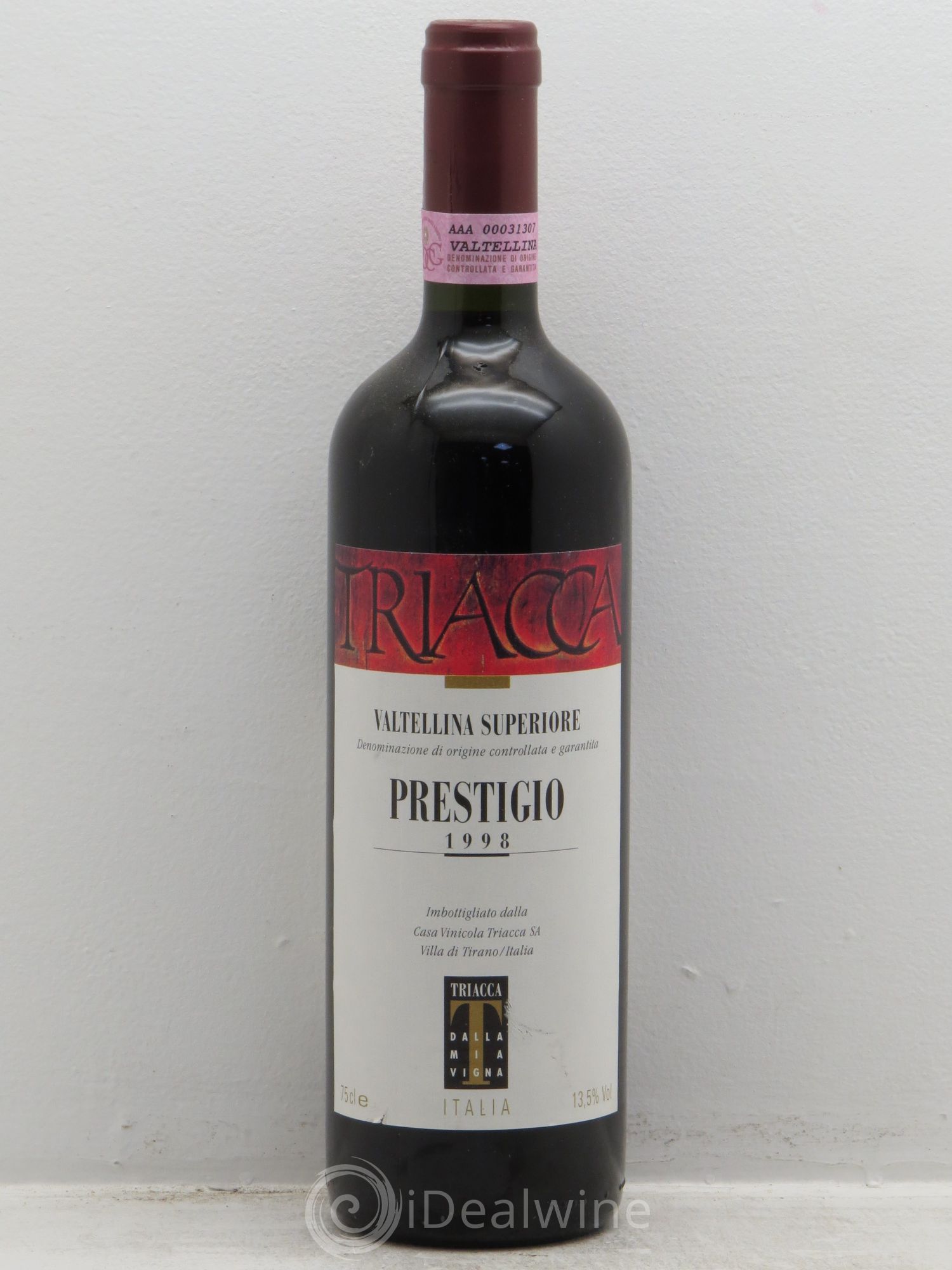 Italie Triacca .Valtellina superiore .Prestigio 1998 - Posten von 1 Flasche - 0
