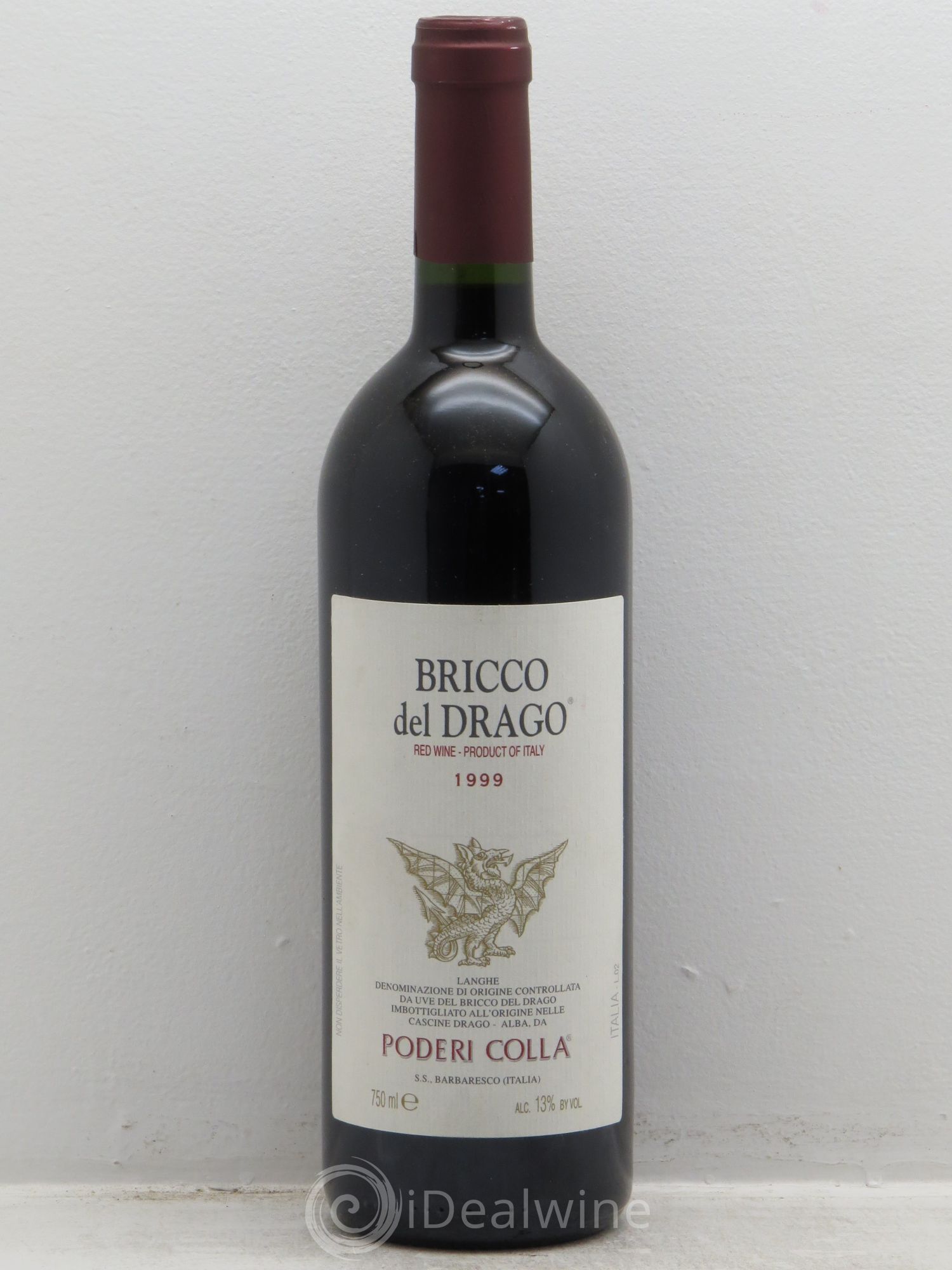 Langhe DOC Bricco del Drago .Poderi Colla 1999 - Lot de 1 bouteille - 0
