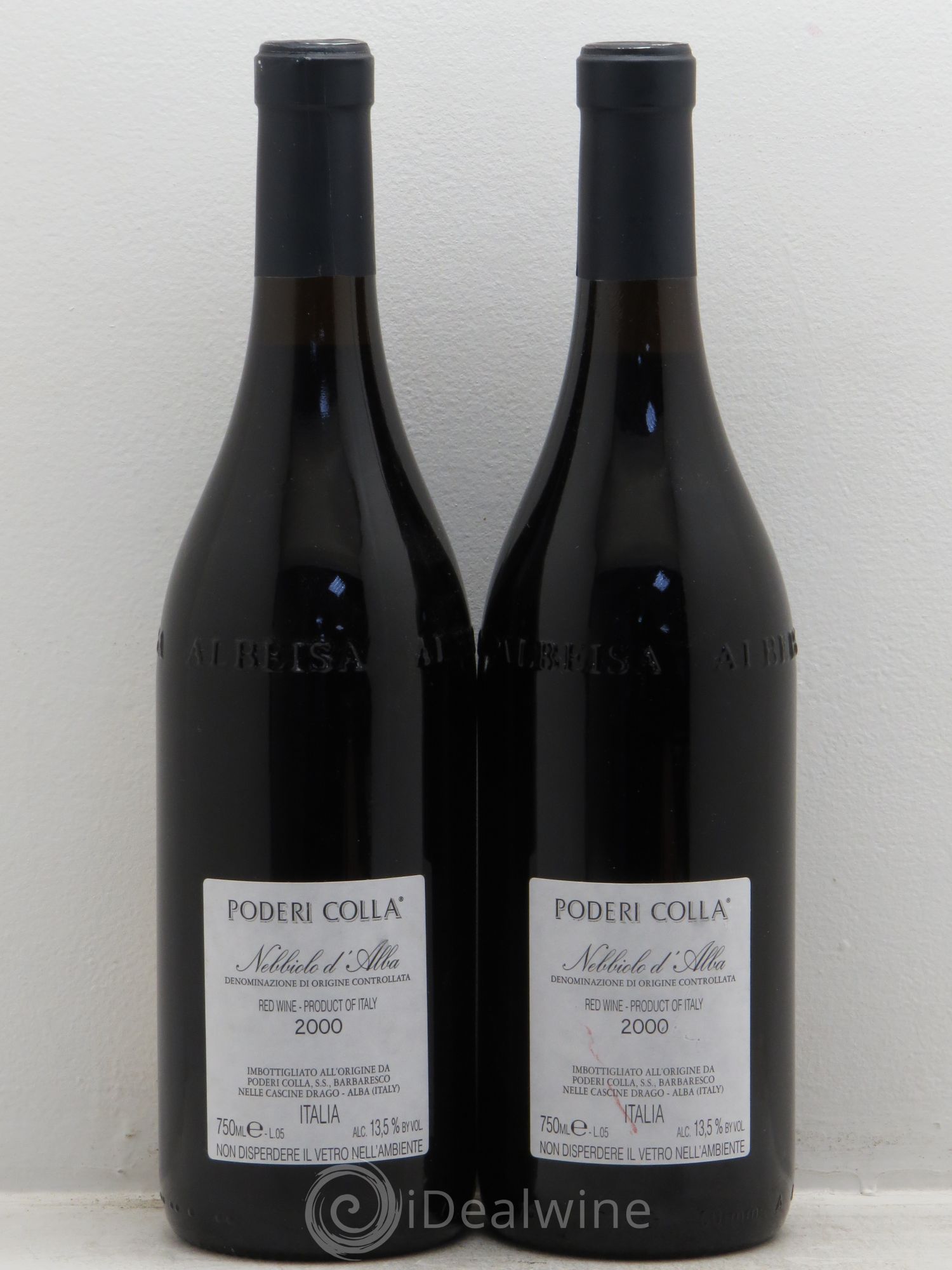 Nebbiolo d'Alba DOC Poderi Colla 2000 - Posten von 2 Flaschen - 1