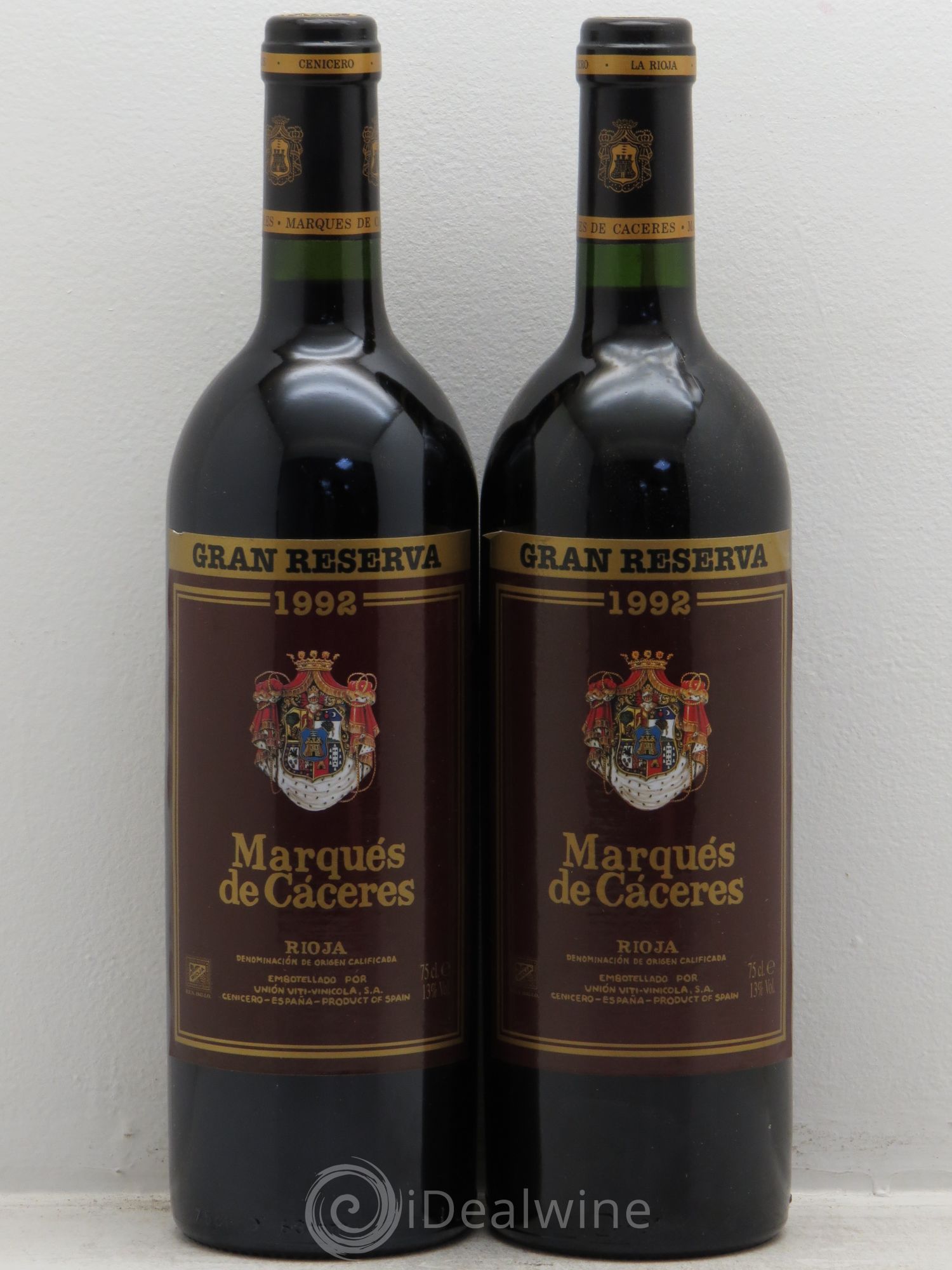 Rioja DOCA Reserva Marquès de Caceres Gran Reserva 1992 - Lot de 2 bouteilles - 0