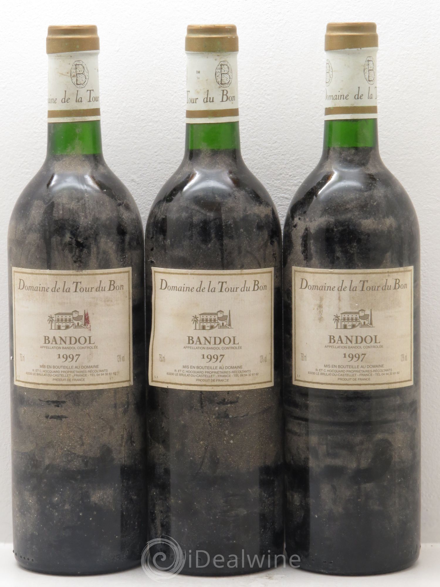 Bandol La Tour du Bon Agnès Henry 1997 - Lot de 3 bouteilles - 0