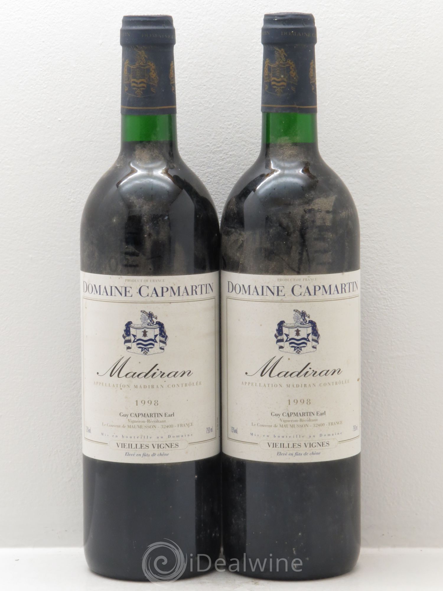 Madiran Vieilles Vignes - Domaine Capmartin 1998 - Posten von 2 Flaschen - 0