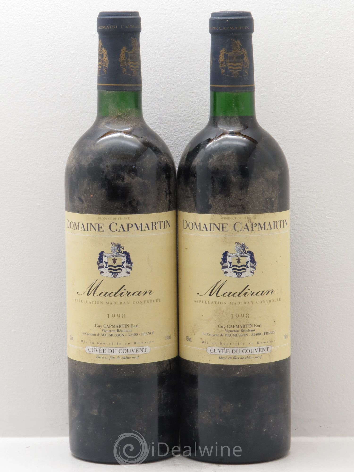 Madiran Cuvée du Couvent - Domaine Capmartin 1998 - Posten von 2 Flaschen - 0