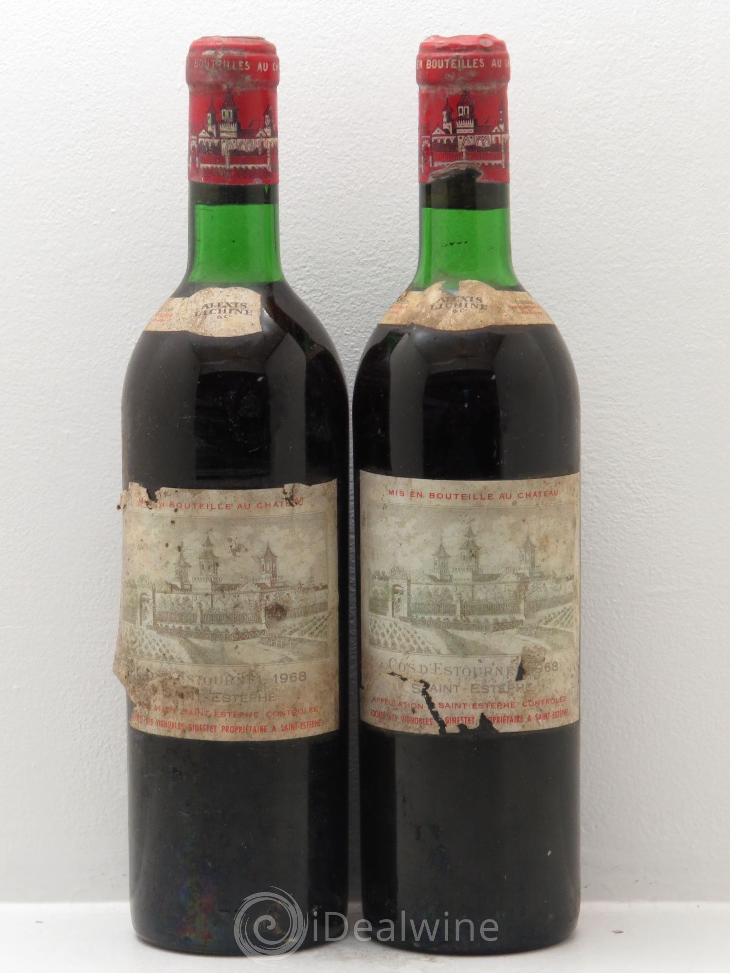 Cos d'Estournel 2ème Grand Cru Classé 1968 - Lot de 2 bouteilles - 0