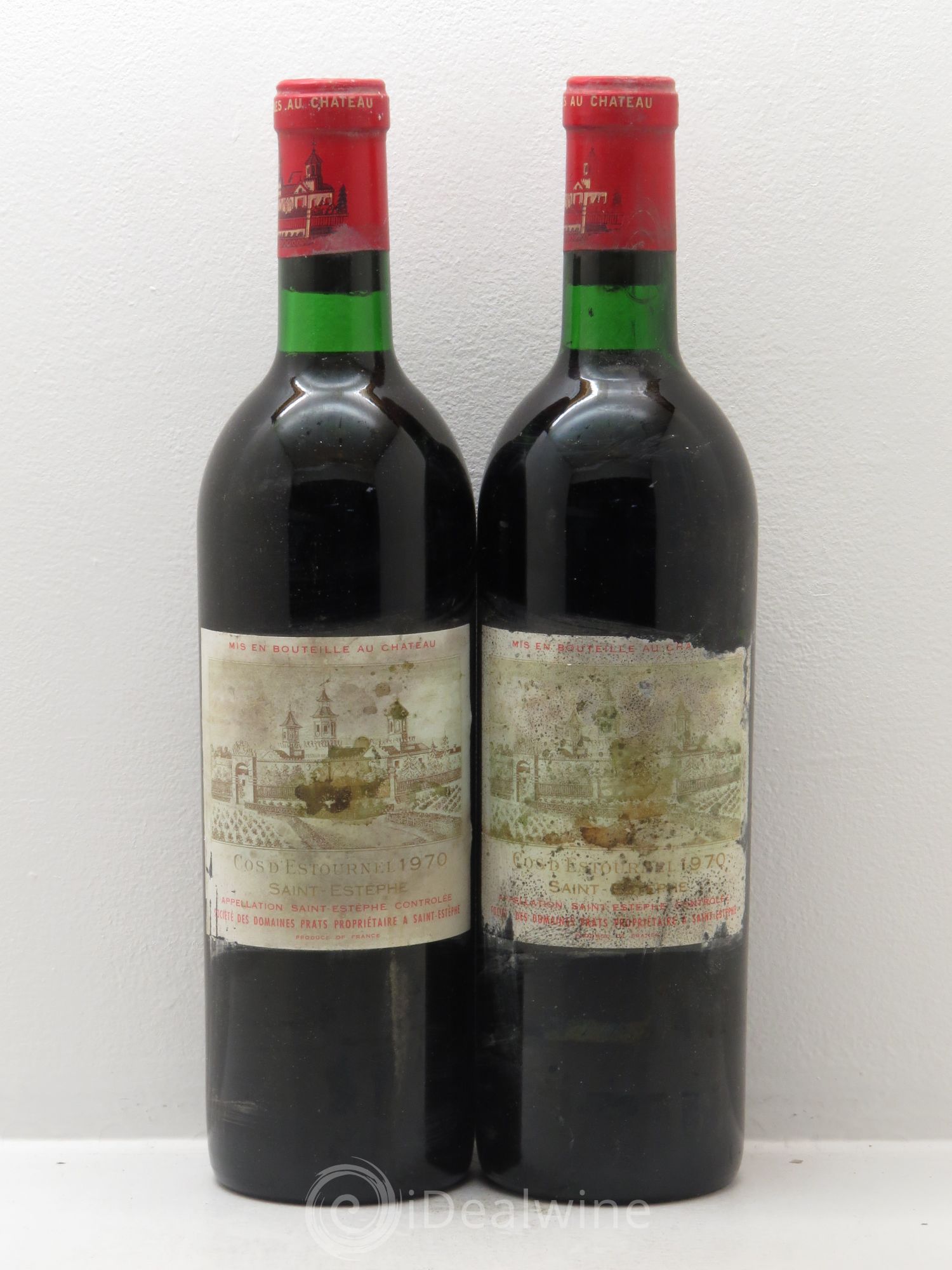 Cos d'Estournel 2ème Grand Cru Classé 1970 - Lot de 2 bouteilles - 0