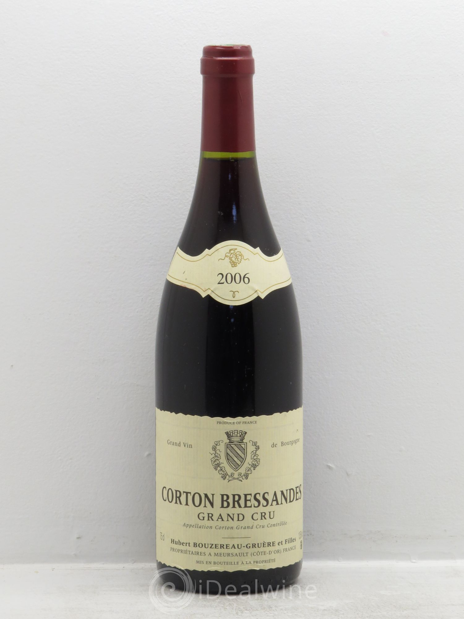 Corton Grand Cru Domaine Bouzereay 2006 - Posten von 1 Flasche - 0