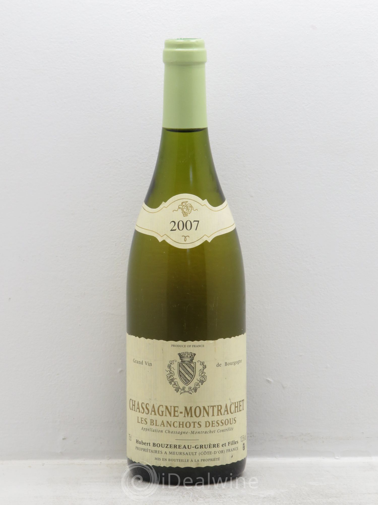 Chassagne-Montrachet 1er Cru Les Blanchots Dessous - Bouzereau Gruere 2007 - Lotto di 1 bottiglia - 0